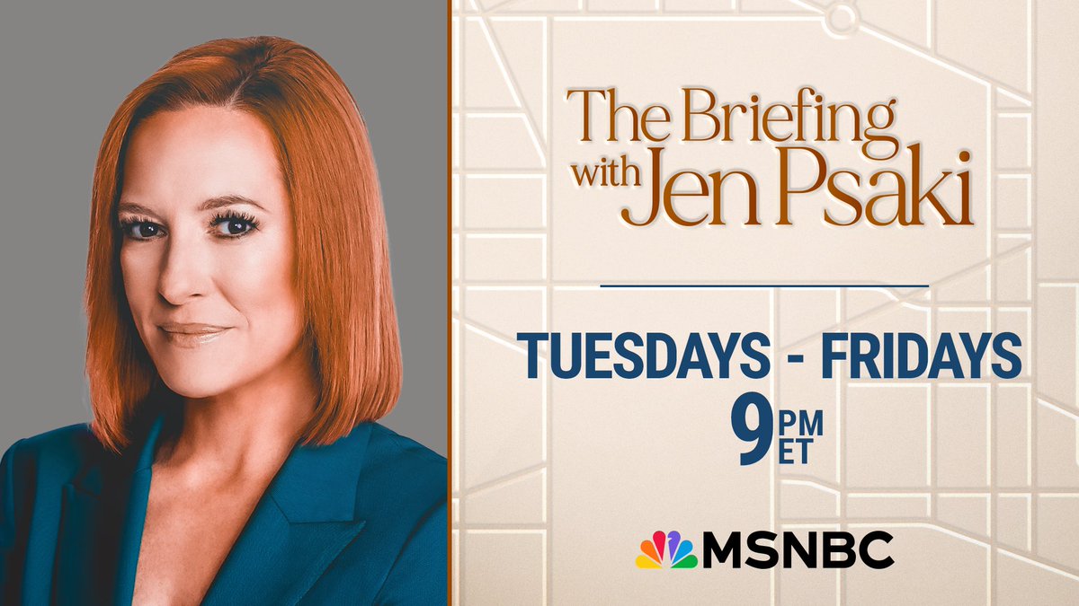 PROGRAMMING NOTE: Beginning Tuesday, May 6th, you can catch <a href="/jrpsaki/">Jen Psaki</a> at a new time. 

Every Tuesday through Friday, Jen will continue to use her expertise to dig into the most pressing issues of the day, while featuring one-on-one interviews with the biggest newsmakers. 

Watch