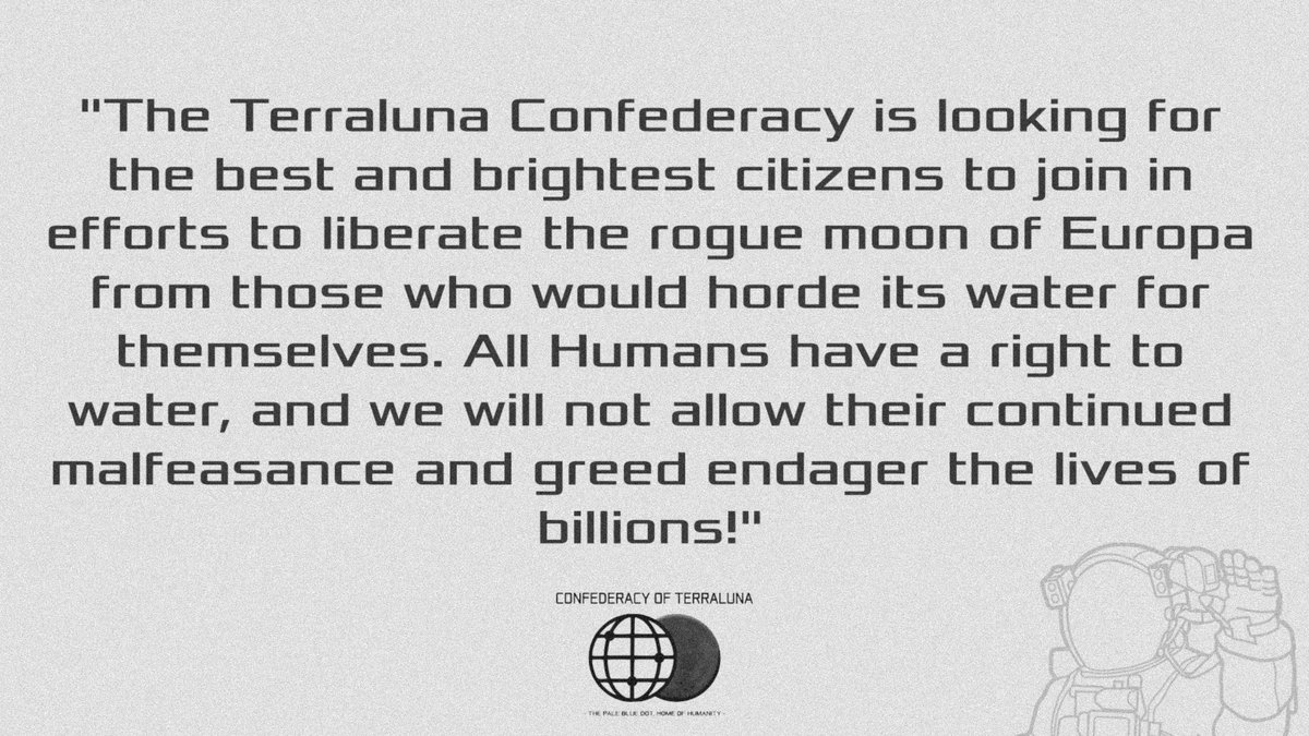 theAKONDOR's tweet photo. Humanity needs YOU!🫵

#warforever #icewar $icewar #Europa https://t.co/oQnggtSgE5