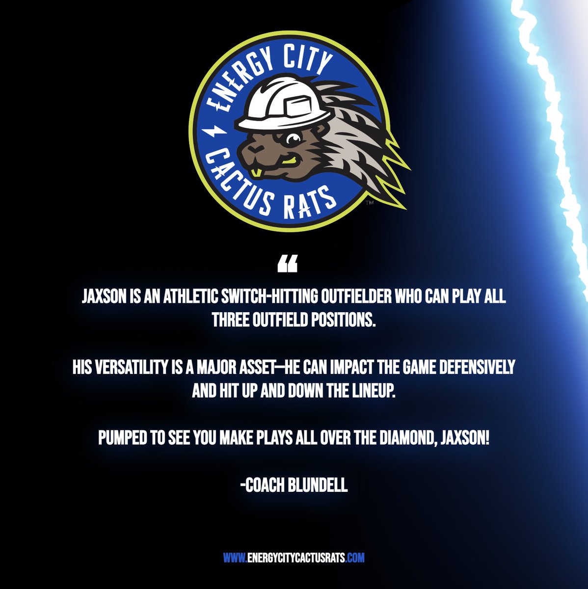 Energy City Cactus Rats (@eccactusrats) on Twitter photo 🚨 Player Signing Alert 🚨
Welcome to the Cactus Rats, Jaxson Davis!
📝 SIGNED for the 2025 WCBL season
🔥 OF | Spokane, WA | Vanguard University
Pumped to see you make plays all over the diamond, Jaxson!
#CactusRats #WCBL #SwitchHitter #WelcomeJaxson <a href="/jaxsontydavis/">Jaxson Davis</a> 🚨 Player Signing Alert 🚨
Welcome to the Cactus Rats, Jaxson Davis!
📝 SIGNED for the 2025 WCBL season
🔥 OF | Spokane, WA | Vanguard University
Pumped to see you make plays all over the diamond, Jaxson!
#CactusRats #WCBL #SwitchHitter #WelcomeJaxson <a href="/jaxsontydavis/">Jaxson Davis</a>