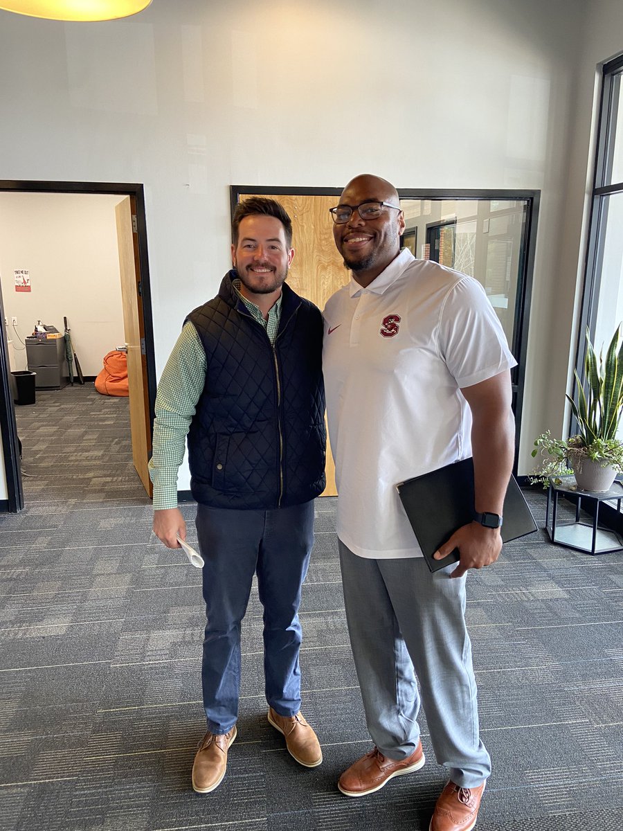 Thank you to <a href="/Coach_Poke/">Markus Lawrence</a> from <a href="/SCState_Fb/">South Carolina State Football</a> for stopping by MVP today to check out our student-athletes. Enjoyed our time together today. 
<a href="/mvpathleticsSC/">MVP Athletics</a> 
<a href="/MVPFootballSC/">MVP Football</a>