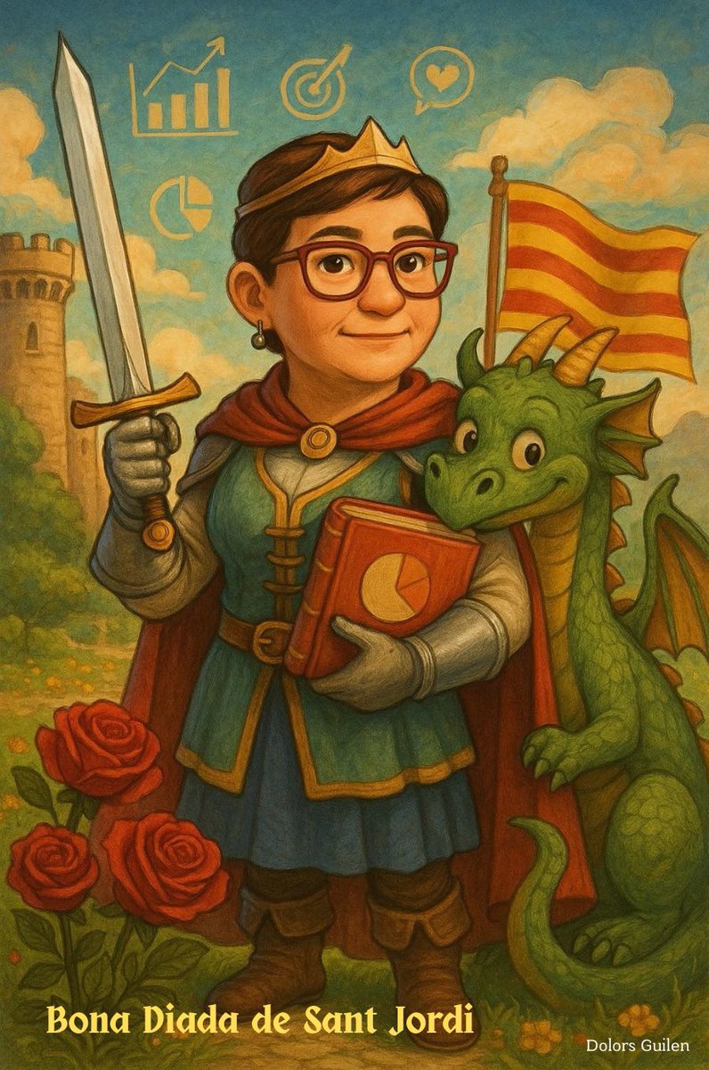 Bona Diada de Sant Jordi 🌹📚🐉