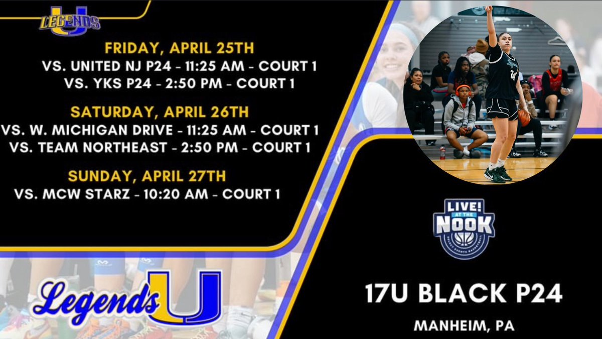 Here’s my upcoming schedule for Live at the Nook. Come check us out!! #BTA🟨🟦 <a href="/BryceMcKey/">Bryce McKey</a> <a href="/Legends_Bball/">Legends U Basketball</a>
