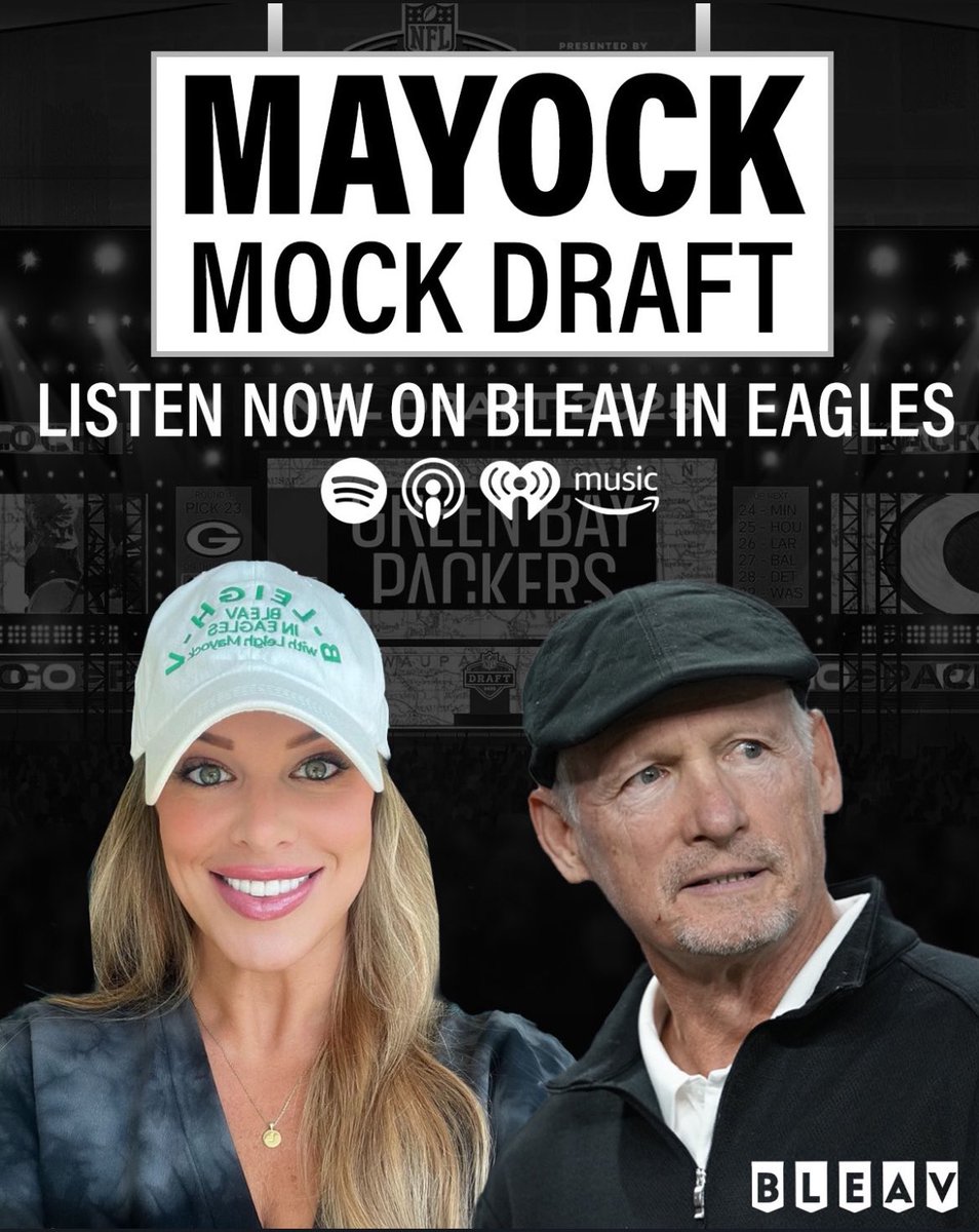 Leigh (@leighmayock) on Twitter photo Have you seen <a href="/MikeMayock/">Mike Mayock</a> official Mock draft yet? —> 🕰️ 🏈💰
Spotify: open.spotify.com/episode/4eSEfy…
Apple: podcasts.apple.com/us/podcast/ble…
YT: youtube.com/watch?v=inNIGV… Have you seen <a href="/MikeMayock/">Mike Mayock</a> official Mock draft yet? —> 🕰️ 🏈💰
Spotify: open.spotify.com/episode/4eSEfy…
Apple: podcasts.apple.com/us/podcast/ble…
YT: youtube.com/watch?v=inNIGV…