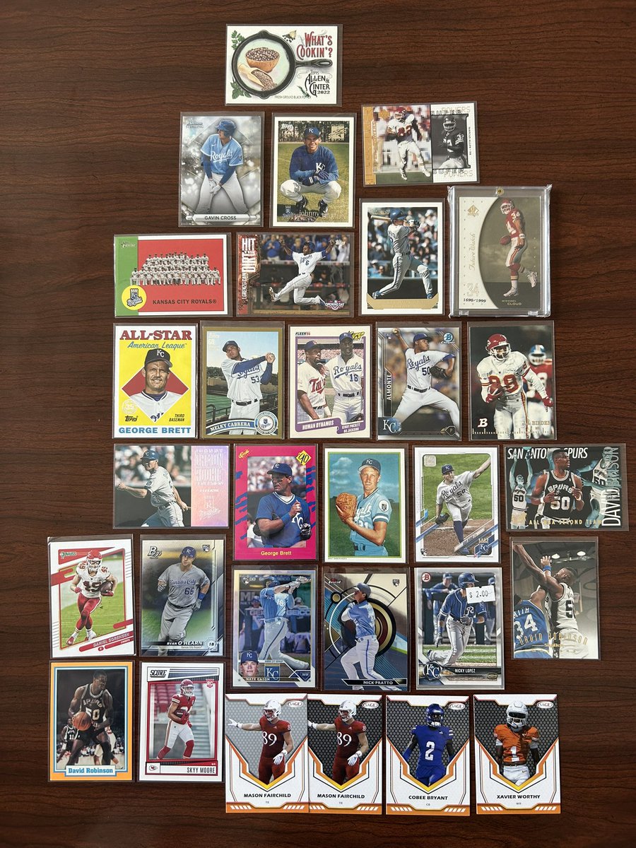 Kansaz Cards (@kansazcards) on Twitter photo Thanks to <a href="/BrickElite/">Brick Squad Elite</a> for this lot! The first pic is the claims, and the second is all the freebies! Love the Charles auto, the Hall RC, and the DT! Thank you!
<a href="/CardPurchaser/">Card Purchaser</a> #ChiefsKingdom #FountainsUp Thanks to <a href="/BrickElite/">Brick Squad Elite</a> for this lot! The first pic is the claims, and the second is all the freebies! Love the Charles auto, the Hall RC, and the DT! Thank you!
<a href="/CardPurchaser/">Card Purchaser</a> #ChiefsKingdom #FountainsUp