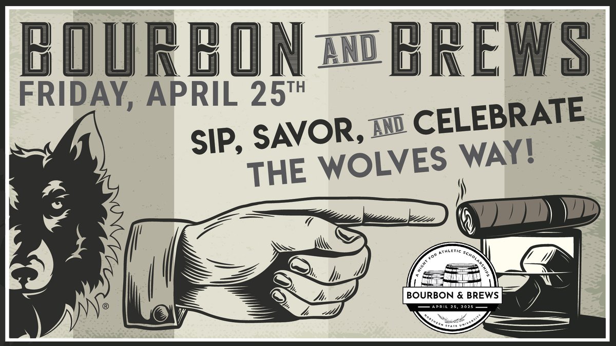 WolvesAthletics's tweet image. Spend your weekend with the Wolves at our 3rd Annual Bourbon & Brews Fundraiser!!
☑️ Over 80 Beers, Wines, & Cocktails to Sample
☑️ 9 Snack Stations
☑️ 6 Game Stations
☑️ Silent Auction, Raffles, Prizes
#GoWolves🐺 | #maroonNgold🐾
PURCHASE TICKETS ⬇️
nsuwolves.universitytickets.com