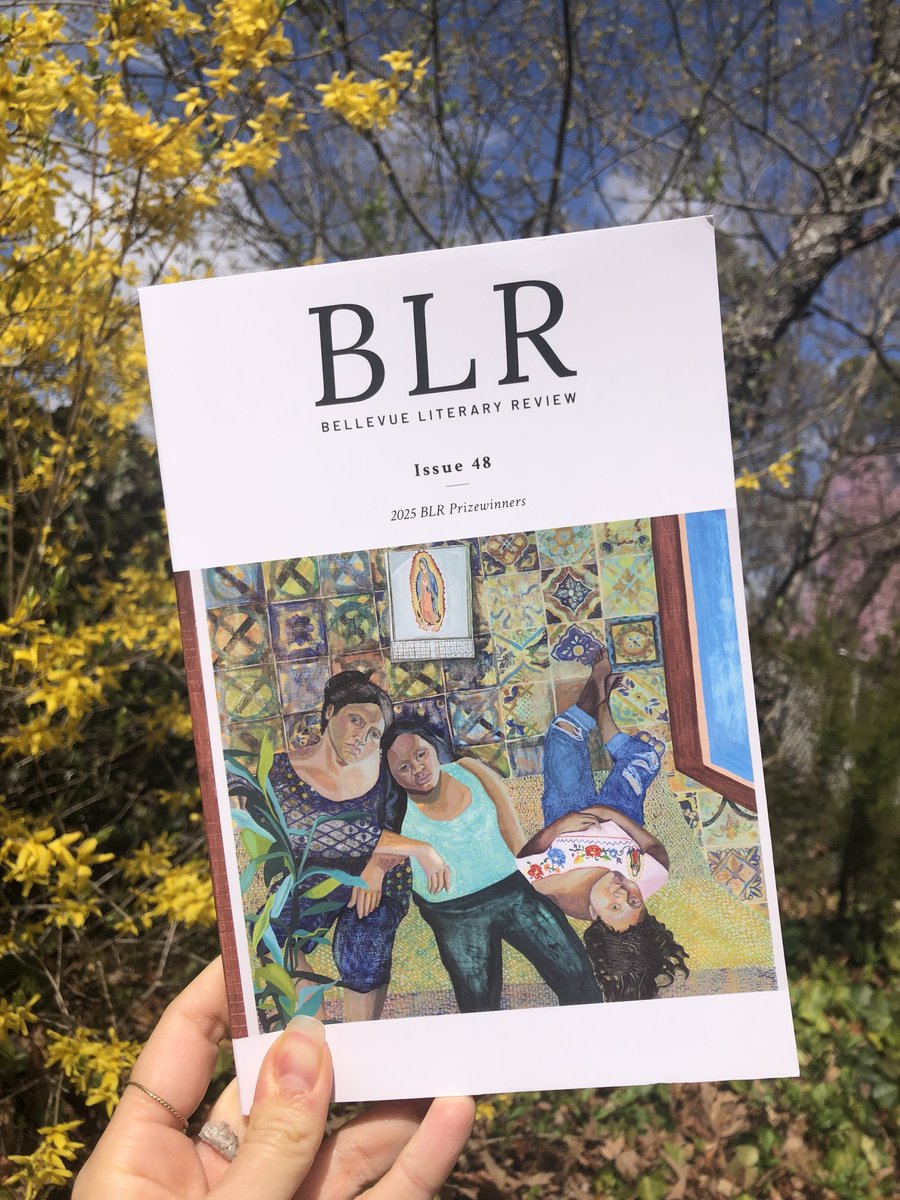 Bellevue Literary Review (@blreview) on Twitter photo Our spring issue (48) is out now, featuring poetry, stories & essays by so many incredible writers you'll want to read! blreview.org/product/blr-is… 📖
<a href="/robcolgate/">rob macaisa colgate 🇵🇸🍉</a> <a href="/NandiniNbhattac/">Nandini Bhattacharya</a> <a href="/MBWwelch/">Michael Welch</a> <a href="/LaurieSansom/">Laurie Sansom</a> <a href="/ticphen/">B Donnelly</a> <a href="/KarenZheng20/">Karen Zheng</a> <a href="/BeckyNJames/">Becky Nicole James</a> <a href="/FionaEnnis3/">Fiona Ennis</a> <a href="/Chinaecherem_/">neche</a> <a href="/figuraretorica_/">sandra dolores</a> Our spring issue (48) is out now, featuring poetry, stories & essays by so many incredible writers you'll want to read! blreview.org/product/blr-is… 📖
<a href="/robcolgate/">rob macaisa colgate 🇵🇸🍉</a> <a href="/NandiniNbhattac/">Nandini Bhattacharya</a> <a href="/MBWwelch/">Michael Welch</a> <a href="/LaurieSansom/">Laurie Sansom</a> <a href="/ticphen/">B Donnelly</a> <a href="/KarenZheng20/">Karen Zheng</a> <a href="/BeckyNJames/">Becky Nicole James</a> <a href="/FionaEnnis3/">Fiona Ennis</a> <a href="/Chinaecherem_/">neche</a> <a href="/figuraretorica_/">sandra dolores</a>