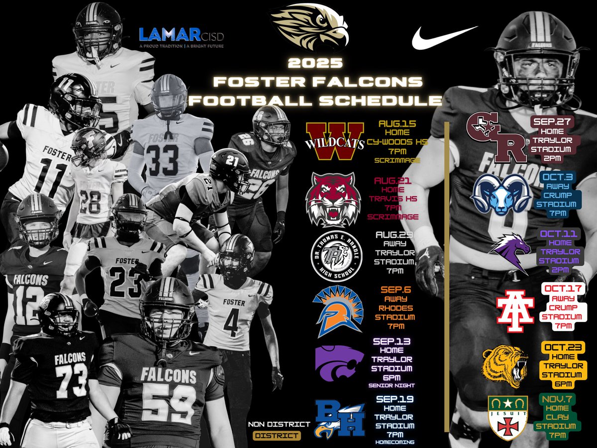 Foster Football (@fosterfootball) on Twitter photo Letās GOā¦.Time to Protect the Nest!!! <a href="/AthleticsFoster/">Foster Athletics</a> <a href="/FosterHSNews/">Foster High School</a> <a href="/FHSABC_TX/">FHSABC</a> <a href="/fbheraldsports/">Fort Bend Herald sports</a> <a href="/lcisdathletics/">LCISD ATHLETIC DEPT.</a> Letās GOā¦.Time to Protect the Nest!!! <a href="/AthleticsFoster/">Foster Athletics</a> <a href="/FosterHSNews/">Foster High School</a> <a href="/FHSABC_TX/">FHSABC</a> <a href="/fbheraldsports/">Fort Bend Herald sports</a> <a href="/lcisdathletics/">LCISD ATHLETIC DEPT.</a>