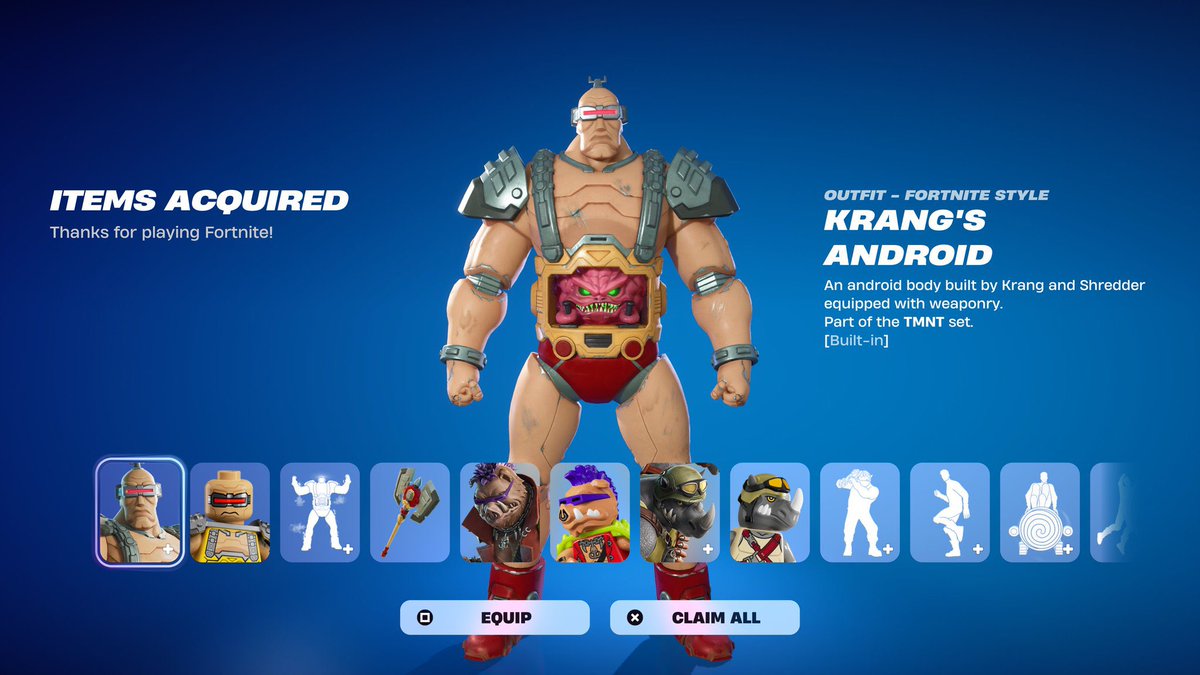 Last Chance Who Wants KRANG'S ANDROID Skin (GIVEAWAY)

Follow <a href="/Jmoneydog84/">Jmoneydog84</a>

Like &amp; Retweet

Comment "done"

Use Code: Jmoneydog84 in The Item Shop (Higher Chance Of Winning)

Ends in 24H GoodLuck #Giveaway #Fortnite