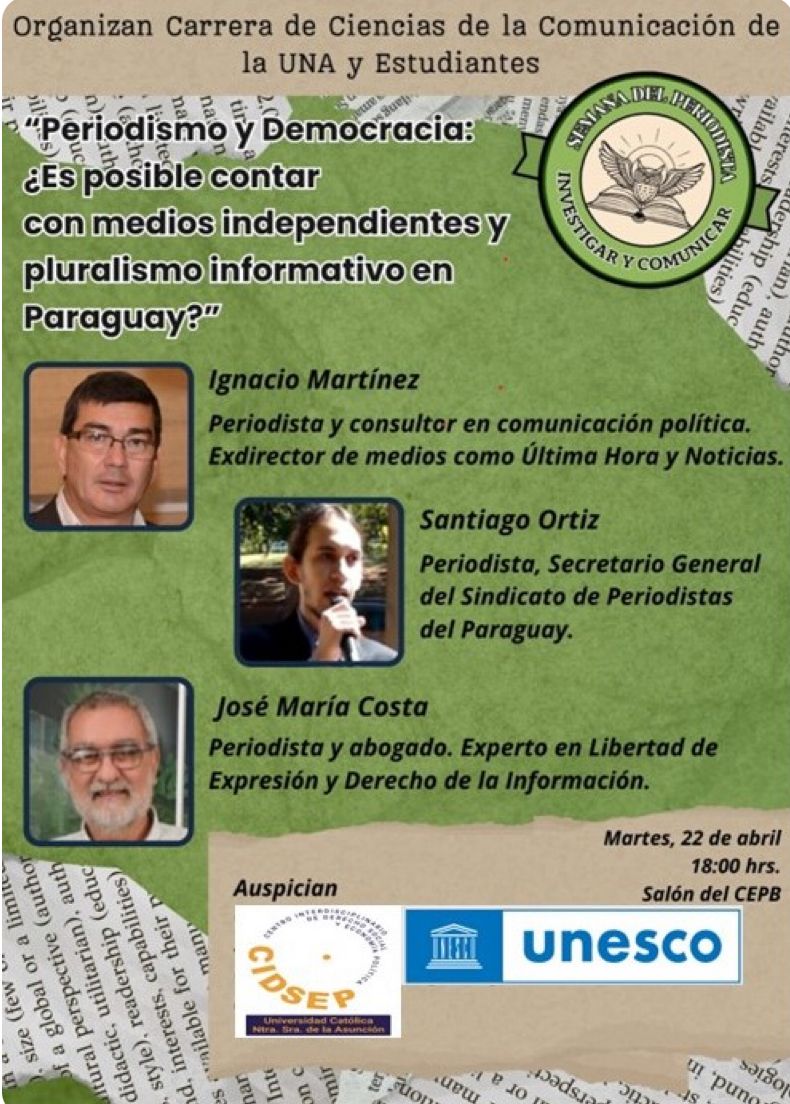Noche de aprendizaje con alumnos de Comunicación de la UNA. 

Lindo debate con Pepe y Santiago.

Buena concurrencia en un auditorio en la que se percibía el amor hacia una profesión, que está entre la expectativa y la realidad ...!
