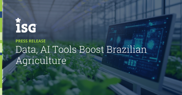 segel_bill's tweet photo. An ISG Provider Lens™ report says agricultural enterprises in Brazil are investing in technologies and services to transform operations for scale and efficiency, and in some cases, agribusiness has more data to work with than manufacturers do. https://t.co/U7cb1mERmq https://t.co/jKvXCILYdp