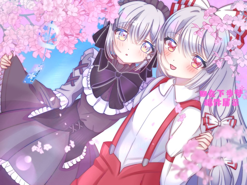 bumeng071229's tweet image. 给朋友画的梦女稿，请自行避雷
#梦女 #东方project #東方Project #藤原妹红 #藤原妹紅 #稿件 #稿件展示