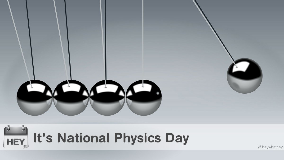 The LIUniverse with Dr. Charles Liu (@theliuniverse) on Twitter photo 🧑🔬#Today is National Physics Day!
whatnationaldayisit.com/day/physics/
<a href="/APSphysics/">American Physical Society</a> #NationalPhysicsDay #PhysicsDay #Physics
(Photo: <a href="/HeyWhatDay/">HeyWhatDay</a>) 🧑🔬#Today is National Physics Day!
whatnationaldayisit.com/day/physics/
<a href="/APSphysics/">American Physical Society</a> #NationalPhysicsDay #PhysicsDay #Physics
(Photo: <a href="/HeyWhatDay/">HeyWhatDay</a>)