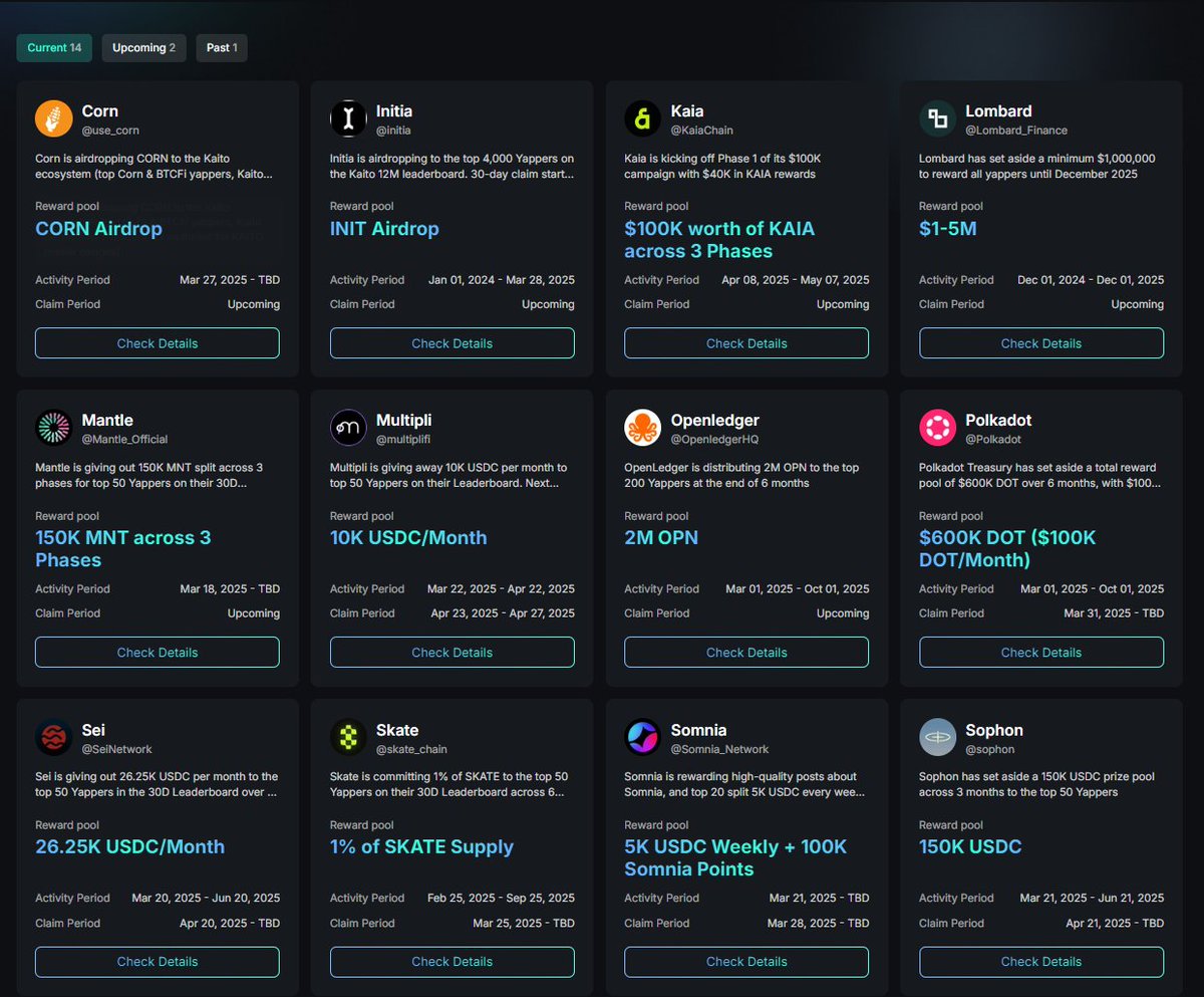 claimed $zora airdrop? 
now grab another $$$ from <a href="/KaitoAI/">Kaito AI 🌊</a> <a href="/use_corn/">corn</a> <a href="/initia/">Initia 🪢</a> <a href="/KaiaChain/">Kaia</a> <a href="/Lombard_Finance/">Lombard</a> <a href="/Mantle_Official/">Mantle</a> <a href="/multiplifi/">Multipli.fi</a> <a href="/OpenledgerHQ/">Openledger</a> <a href="/Polkadot/">Polkadot</a> <a href="/SeiNetwork/">Sei</a> <a href="/skate_chain/">Skate</a> <a href="/Somnia_Network/">Somnia</a> <a href="/sophon/">sophon</a> <a href="/AIWayfinder/">Wayfinder Foundation</a> <a href="/zed_champions/">ZED CHAMPIONS</a> 
yapping to earn #Airdrop
