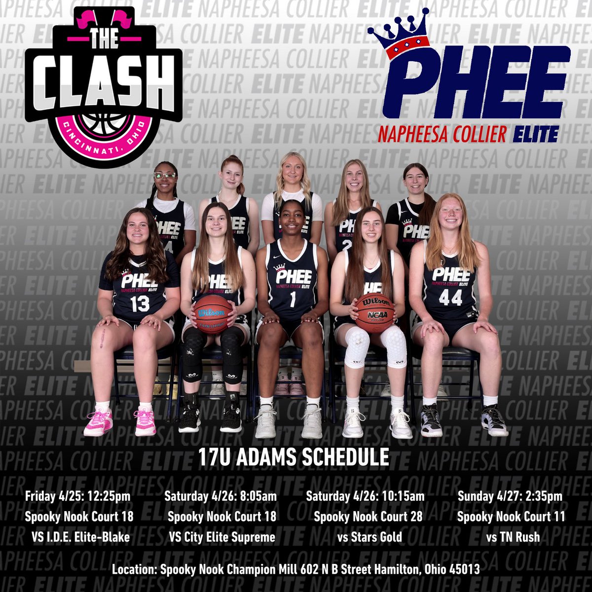 Cincinnati this weekend! Come check us out! <a href="/Coach_Adams92/">Anthony Adams</a> <a href="/PheeElite/">Napheesa Collier Elite</a>