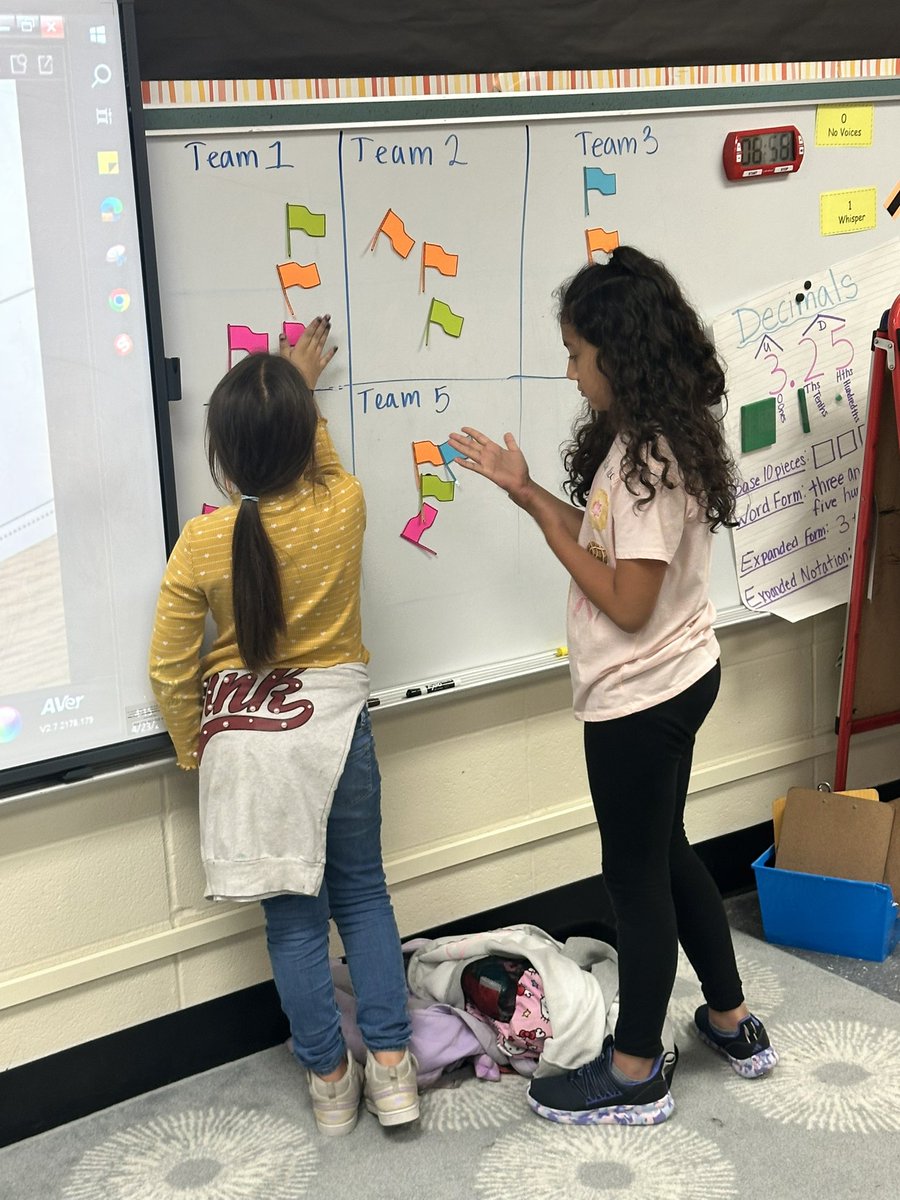 nsimpson327's tweet photo. STAAR Review, but make it fun!✨ Capture the flag!! Solving problems and earning points! #pisdmatchat @PISDESMath @DBateman322 https://t.co/gK59CadtcC
