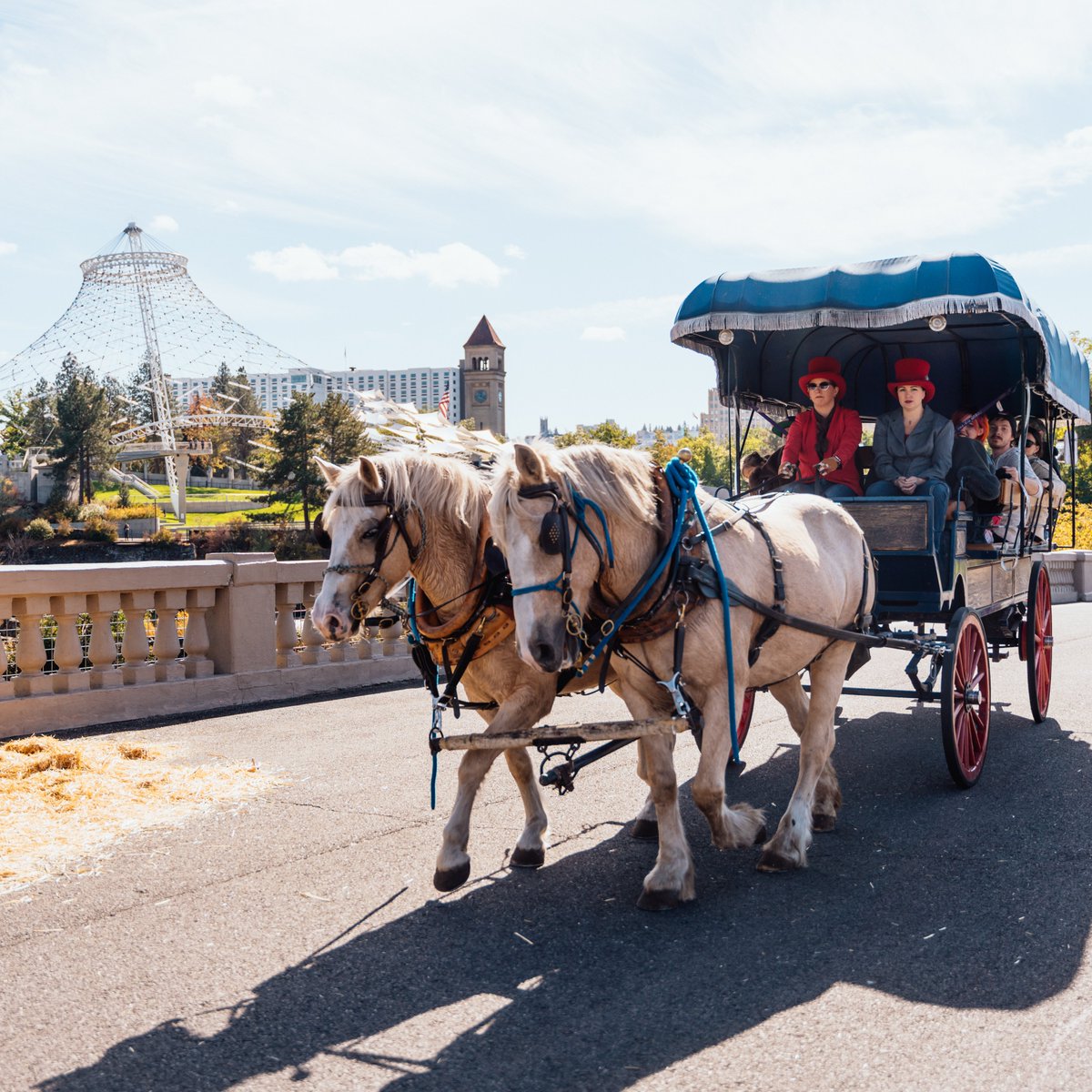 Riverfront Spokane (@riverfrontspo) on Twitter photo 🐴✨ Free Wheatland Bank Horse & Carriage Rides in Riverfront Park ✨🐴 Presented by: <a href="/DowntownSpokane/">Downtown Spokane</a>
Step into summer with a little old-fashioned charm! Enjoy a free horse-drawn carriage ride through the scenic beauty of <a href="/RiverfrontSpo/">Riverfront Spokane</a>, made possible by Wheatland Bank. 🐴✨ Free Wheatland Bank Horse & Carriage Rides in Riverfront Park ✨🐴 Presented by: <a href="/DowntownSpokane/">Downtown Spokane</a>
Step into summer with a little old-fashioned charm! Enjoy a free horse-drawn carriage ride through the scenic beauty of <a href="/RiverfrontSpo/">Riverfront Spokane</a>, made possible by Wheatland Bank.