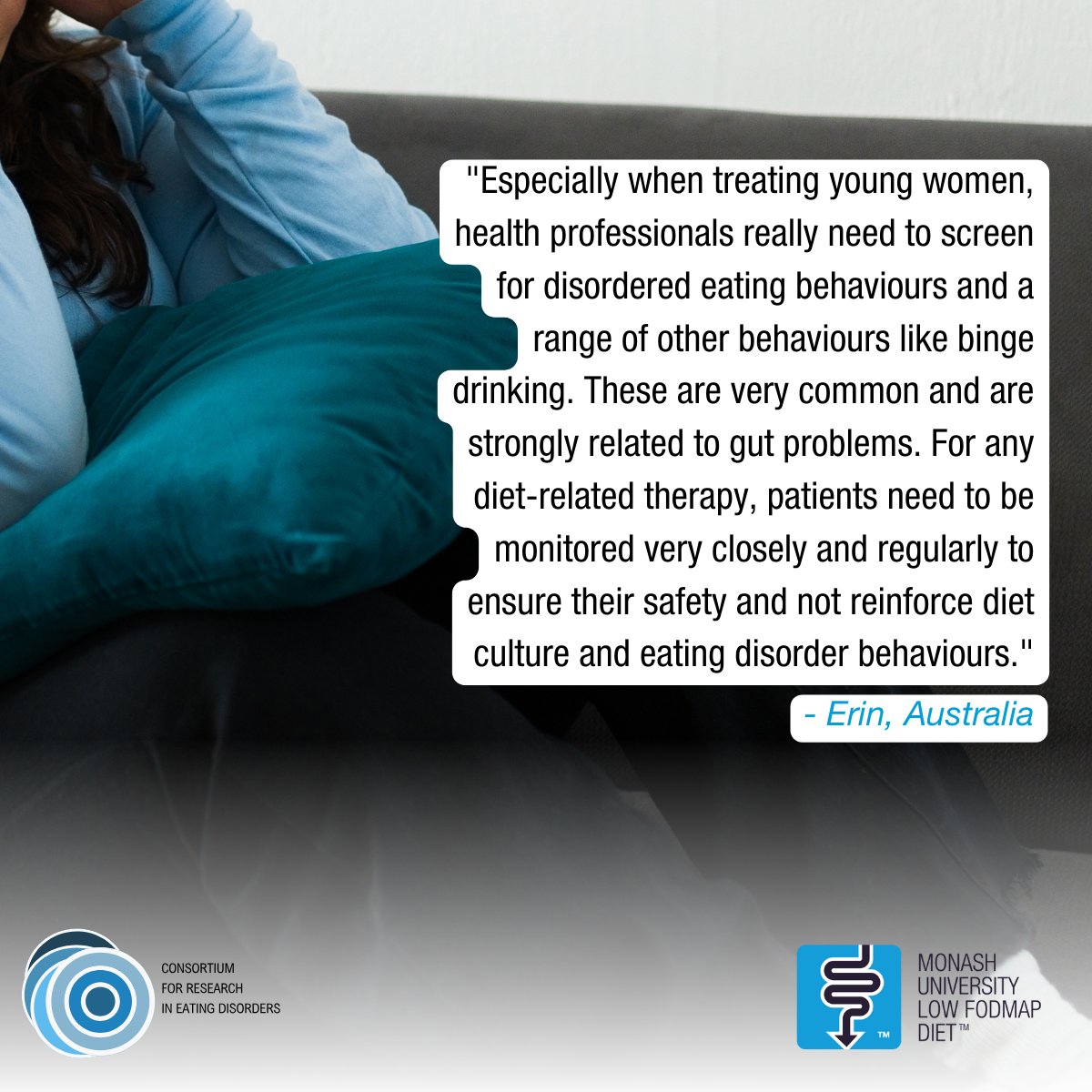 Consortium for Research in Eating Disorders (@core_ed_global) on Twitter photo #IBS & #EatingDisorders: The Overlooked Risk 🚨
When Erin from <a href="/CoRe_ED_Global/">Consortium for Research in Eating Disorders</a> community started the Low FODMAP diet for IBS, no one monitored her—what began as a dietary change became an eating disorder. Health professionals must screen for disordered eating🗣️ <a href="/MonashFODMAP/">Monash FODMAP</a> #IBS & #EatingDisorders: The Overlooked Risk 🚨
When Erin from <a href="/CoRe_ED_Global/">Consortium for Research in Eating Disorders</a> community started the Low FODMAP diet for IBS, no one monitored her—what began as a dietary change became an eating disorder. Health professionals must screen for disordered eating🗣️ <a href="/MonashFODMAP/">Monash FODMAP</a>
