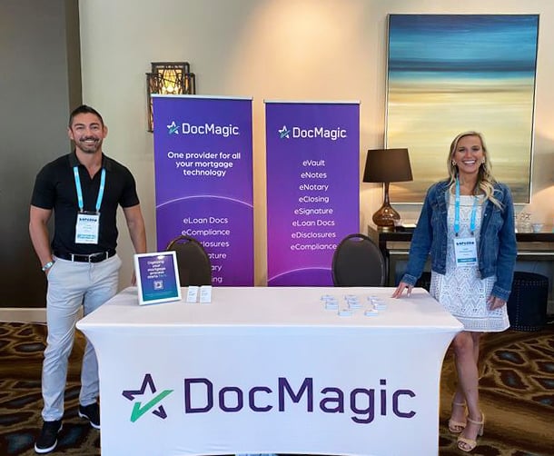 DocMagicTech's tweet image. Roaming the Horizon User Conference? Let’s talk about transforming your loan process. Come meet Steve Ribultan and Leah Sommerville from DocMagic. Learn how we’re helping lenders process fully compliant loan packages in under 3 seconds!
 
#DocMagic #HorizonConference #eSigning
