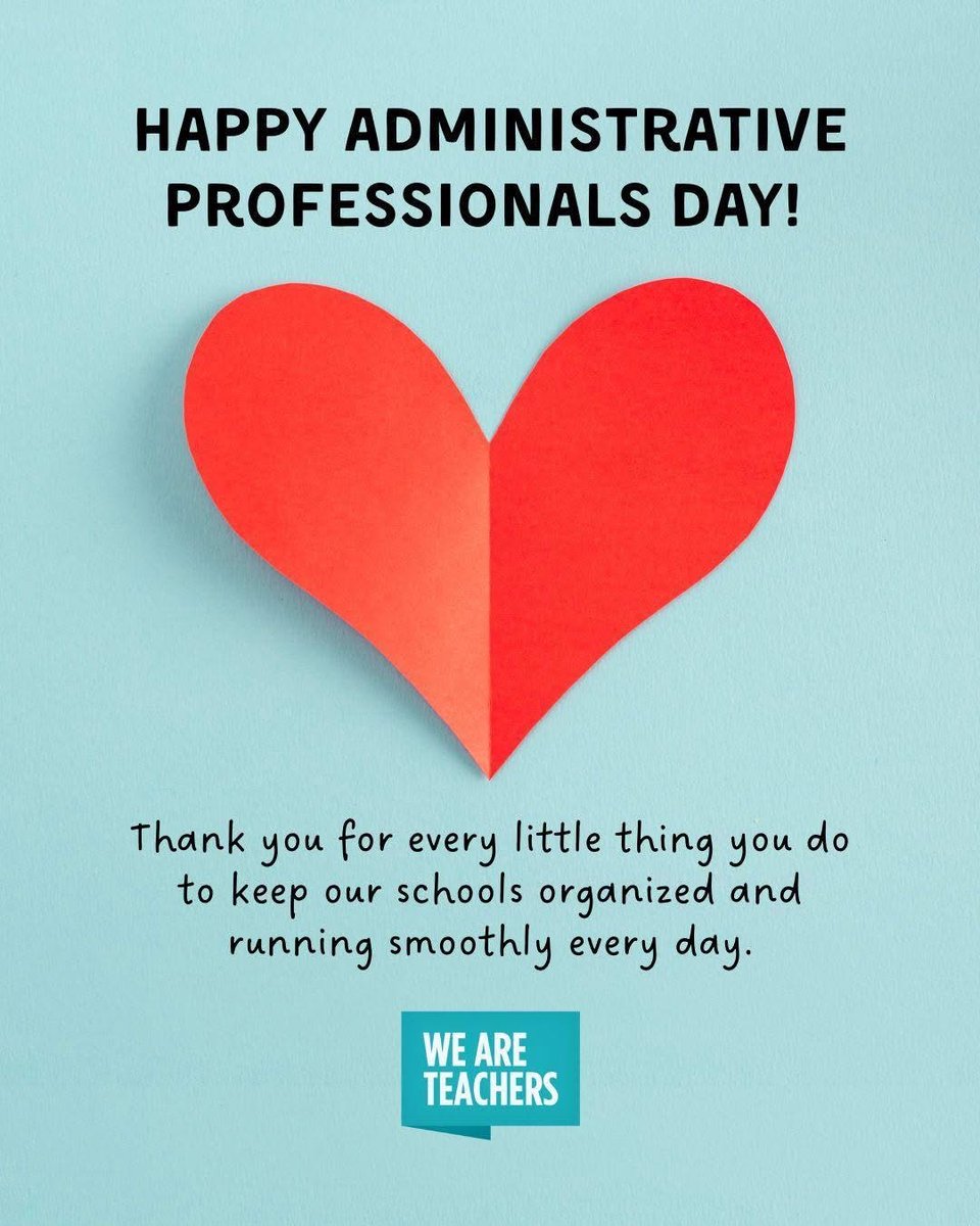 StRayElementary's tweet image. Today, we take a moment to celebrate and express our heartfelt gratitude for our incredible administrative assistants on Administrative Assistant&apos;s Day. These dedicated individuals work tirelessly behind the scenes, ensuring that our school runs smoothly and efficiently.