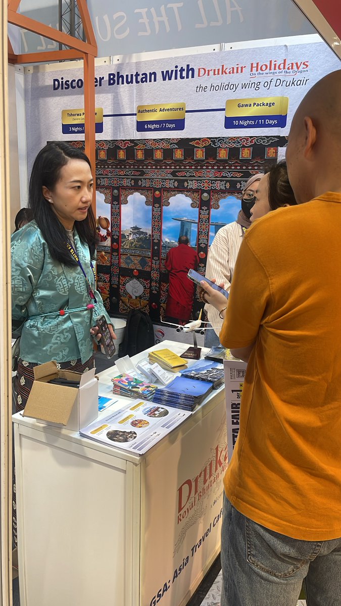 𝐅𝐢𝐧𝐚𝐥 𝐝𝐚𝐲 𝐨𝐟 𝐌𝐀𝐓𝐓𝐀 𝐅𝐚𝐢𝐫 𝐑𝐞𝐜𝐚𝐩

Thank you to all who visited the Drukair Holidays booth and showed interest in exploring Bhutan. 

Keep the inquiries coming — we’re ready to turn your travel dreams into reality!