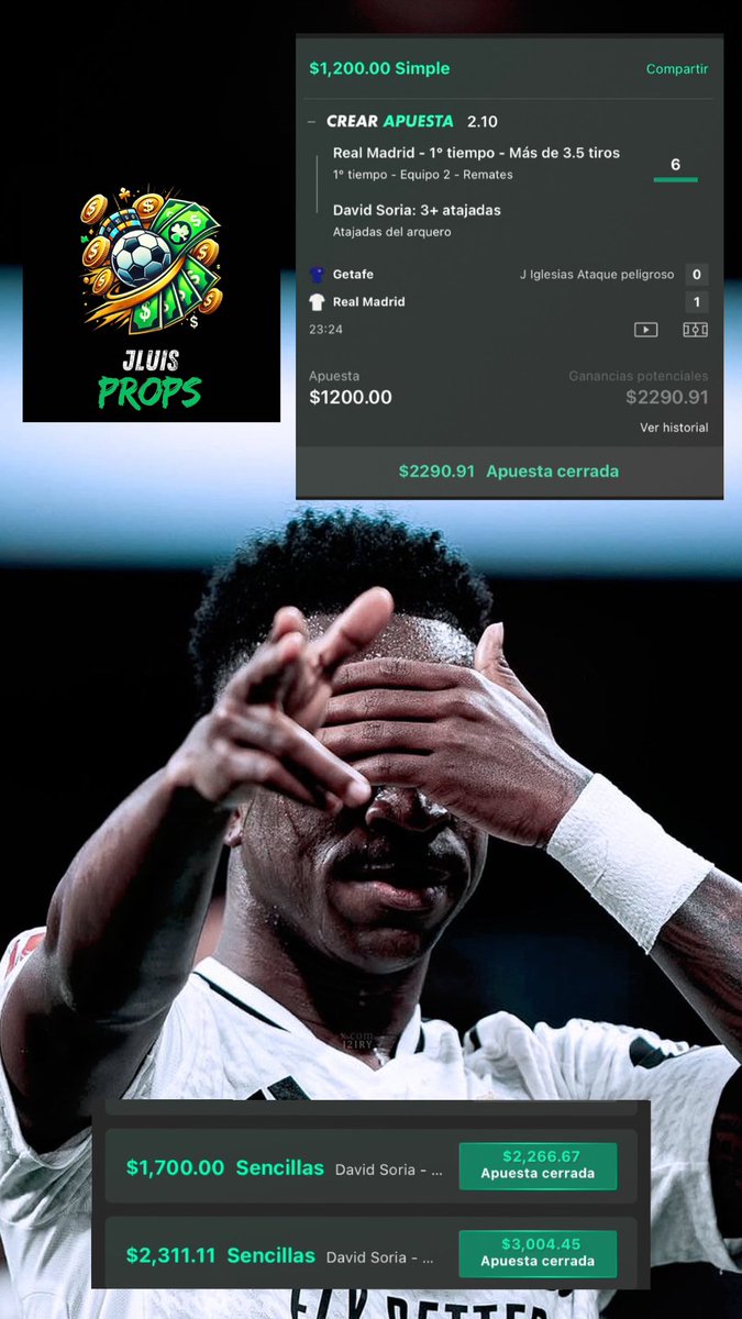 JluisPROPS's tweet photo. LO QUE ACABAMOS DE HACER EN EL GRUPO DE WHATS🔥🔥✅✅🚀🚀

Acto 1: Metemos 🐷 y a la vez jugada fija para jugar con dinero de bet365💰

Acto 2: Recogemos ganancias de 🐷, dejamos fija y cobramos jugada SIN ARRIESGAR NUESTRO DINERO✅🚀

Inteligencia al jugar señores🧠🚀 https://t.co/kkRis3honk