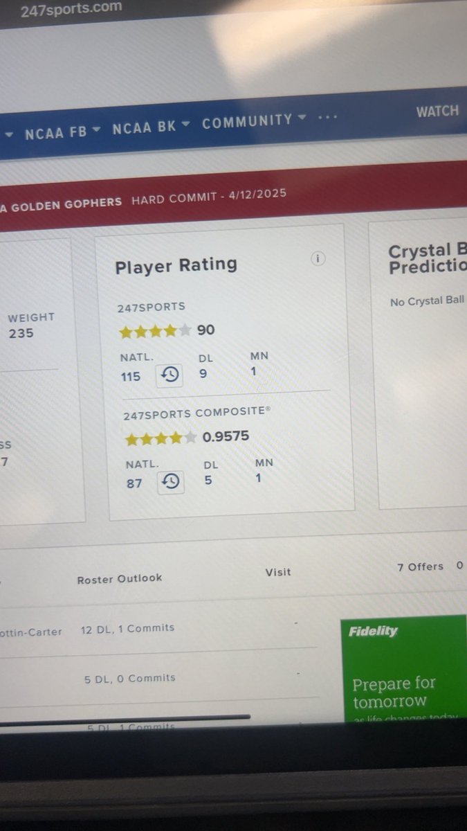 Eli Diane (@elidiane2027) on Twitter photo Blessed to be ranked a 4⭐️ on 247!!
<a href="/Coach_Fleck/">P.J. Fleck</a>
<a href="/COACHDOTT/">Dennis Dottin-Carter</a>
<a href="/CoachLBrown/">Lambert Brown</a>
<a href="/Bisonguy1/">coach braeger</a>
<a href="/FootballWayzata/">Wayzata Football</a>
<a href="/GopherFootball/">Minnesota Football</a>
<a href="/OJW_Scouting/">PrepRedzone Oliver</a>
<a href="/RyanBurnsMN/">Ryan Burns</a>
<a href="/AllenTrieu/">Allen Trieu</a> Blessed to be ranked a 4⭐️ on 247!!
<a href="/Coach_Fleck/">P.J. Fleck</a>
<a href="/COACHDOTT/">Dennis Dottin-Carter</a>
<a href="/CoachLBrown/">Lambert Brown</a>
<a href="/Bisonguy1/">coach braeger</a>
<a href="/FootballWayzata/">Wayzata Football</a>
<a href="/GopherFootball/">Minnesota Football</a>
<a href="/OJW_Scouting/">PrepRedzone Oliver</a>
<a href="/RyanBurnsMN/">Ryan Burns</a>
<a href="/AllenTrieu/">Allen Trieu</a>