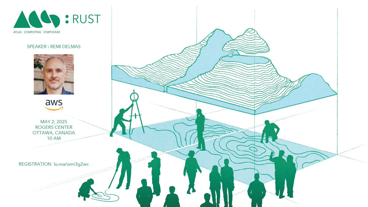 Atlas Computing Symposium : Rust (Friday, May 2, 2025 - Ottawa, Canada) lu.ma/umi3g2wc

Speaker highlight: Rémi Delmas is a Principal Applied Scientist at Amazon Web Services (AWS) Automated Reasoning Group in Boston. #rustlang