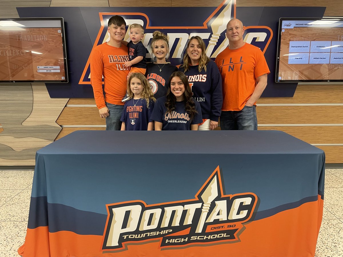 We are proud to announce that PTHS Senior Maria Long will be attending the University of Illinois for Cheerleading! Congratulations, Maria! #IndianPride