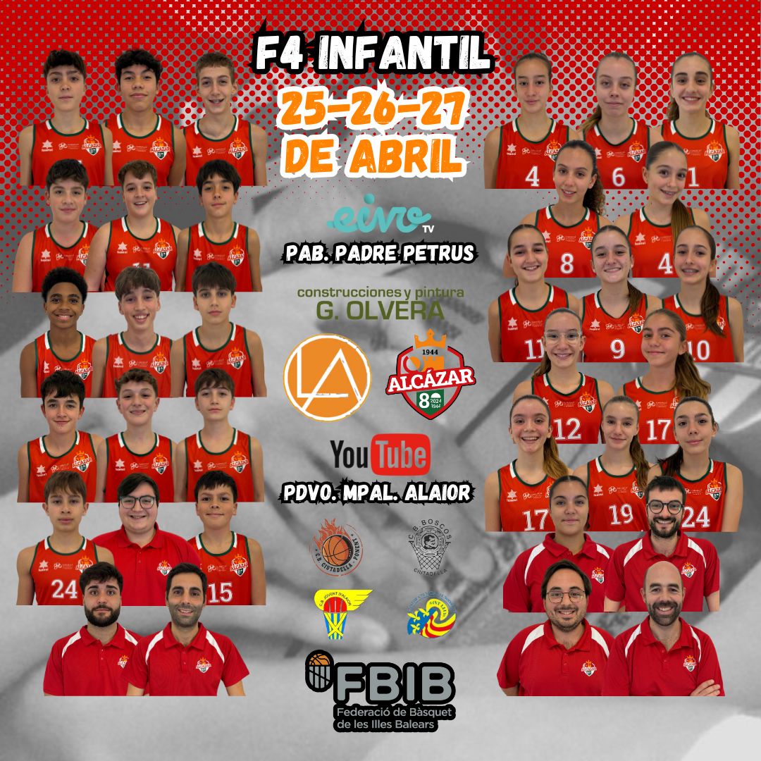 𝗗𝗢𝗕𝗟𝗘... 𝗙𝗜𝗡𝗔𝗟 𝗔 𝟰 🔥🏀

📅 25, 26 y 27 de abril
👧🏽 Infantil Fem. G. Olvera - Pab. Padre Petrus🏠
👦🏽 Infantil Masc. Liniarquitectura - Polideportivo Mpal. Alaior 🏟️

❤️ ¡Ven a animar a los nuestros! 🙌🏽

#CDAlc #CDAlcazar #deporte #baloncesto #basket