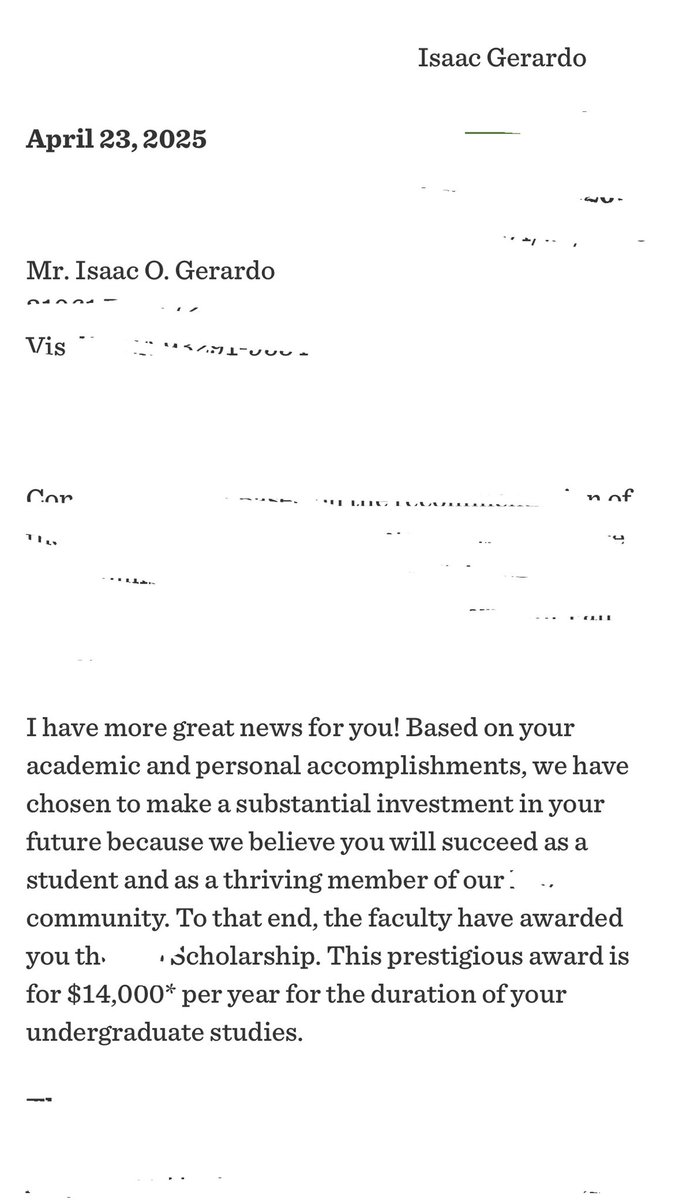 IsaacGerardo46's tweet photo. 4 year coaches, I’m your guy. Just got admitted into a 4 year university with 14k a year in academics! https://t.co/RVb2HrdcNH