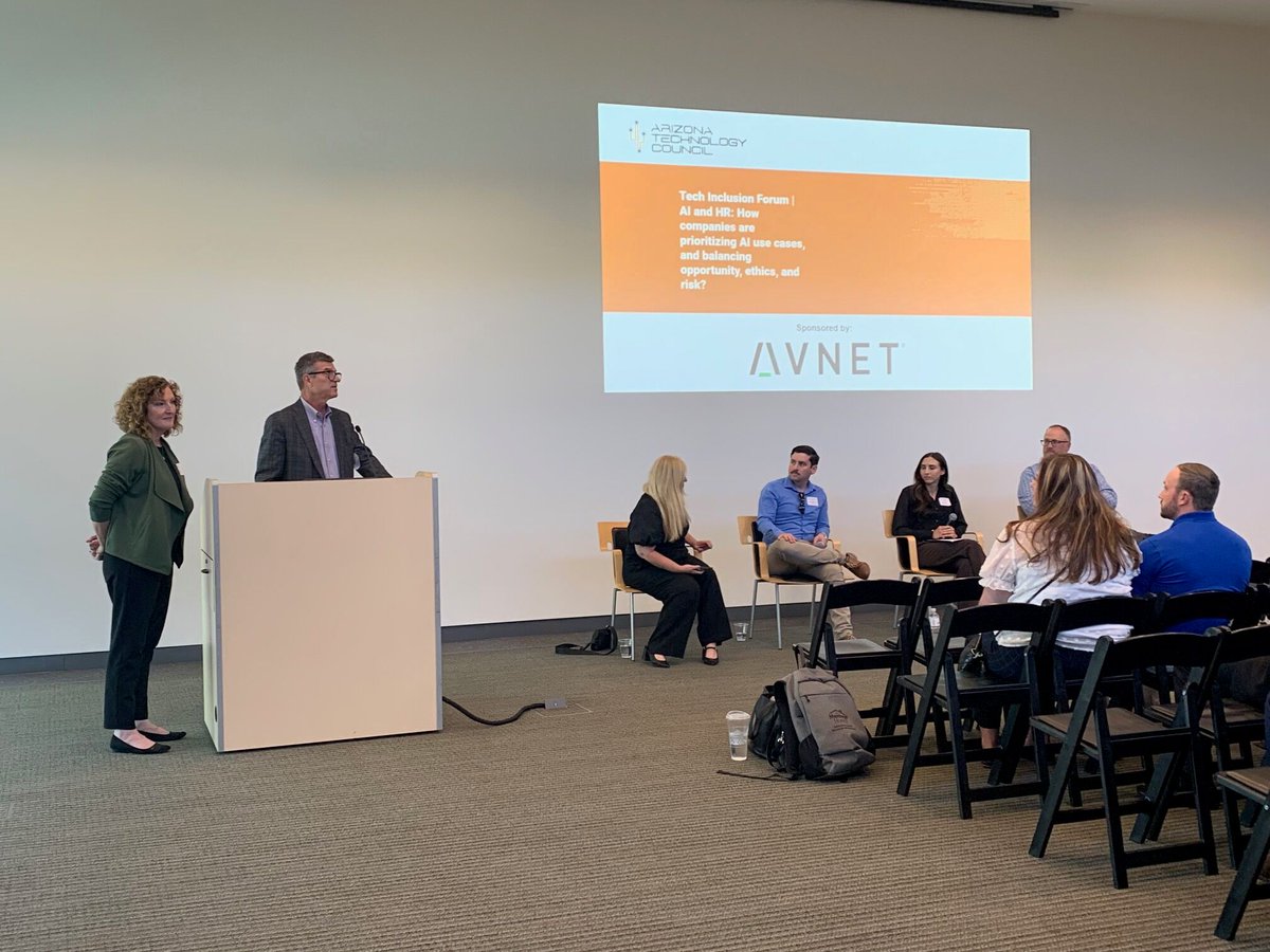 aztechcouncil's tweet image. What an incredible turnout for yesterday’s Tech Inclusion Forum! 🎉 A huge thanks to sponsor @Avnet and our amazing panelists for sharing their expertise on fostering inclusive workplaces. Grateful to our 50+ attendees for being part of the conversation! 💡 #TechInclusion #AZTech