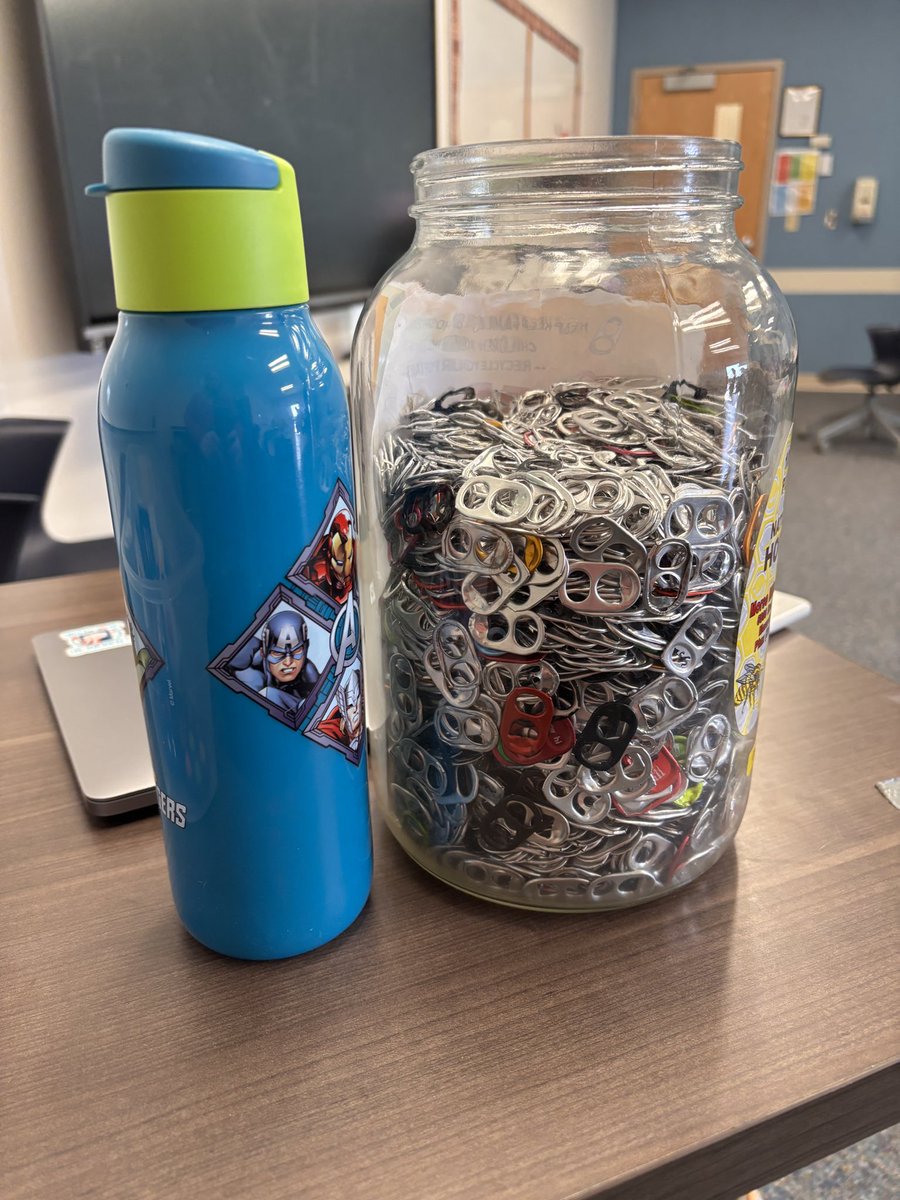 Mrs. FitzPartrick (@mfitzteach) on Twitter photo We have 7 weeks of classes left before regents exams start up. Can we #fillthejar? These pop tabs are on their way to <a href="/RMHC/">Ronald McDonald House Charities</a> of CNY when we get this jar filled! Feel free to bring them in from home to help us fill it faster! #bethechange #kindnesscounts We have 7 weeks of classes left before regents exams start up. Can we #fillthejar? These pop tabs are on their way to <a href="/RMHC/">Ronald McDonald House Charities</a> of CNY when we get this jar filled! Feel free to bring them in from home to help us fill it faster! #bethechange #kindnesscounts