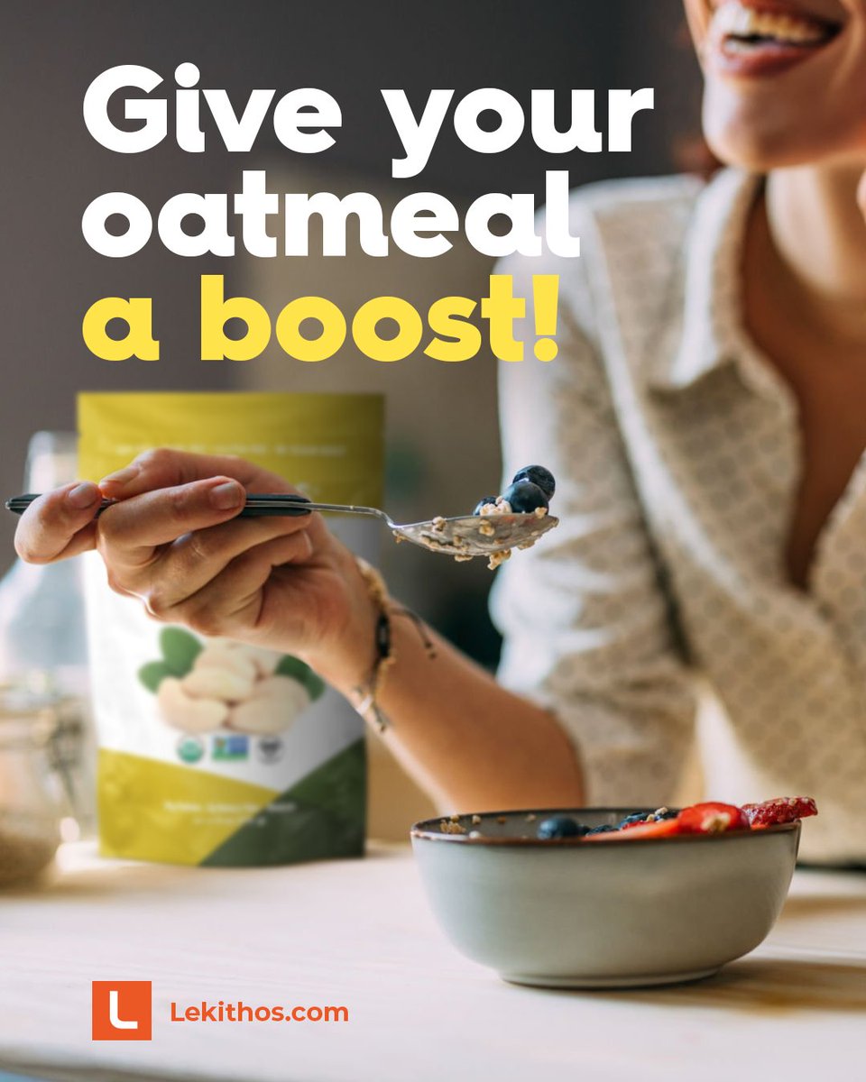 lekithosinc's tweet photo. 🥣 Stir organic cashew protein powder into warm oatmeal or overnight oats. It not only boosts the protein content but also adds a subtle nutty flavor. Mix thoroughly to ensure a smooth texture.

Organic Cashew Protein: https://t.co/41IO7SQJ5a https://t.co/8KyFZ0iixR
