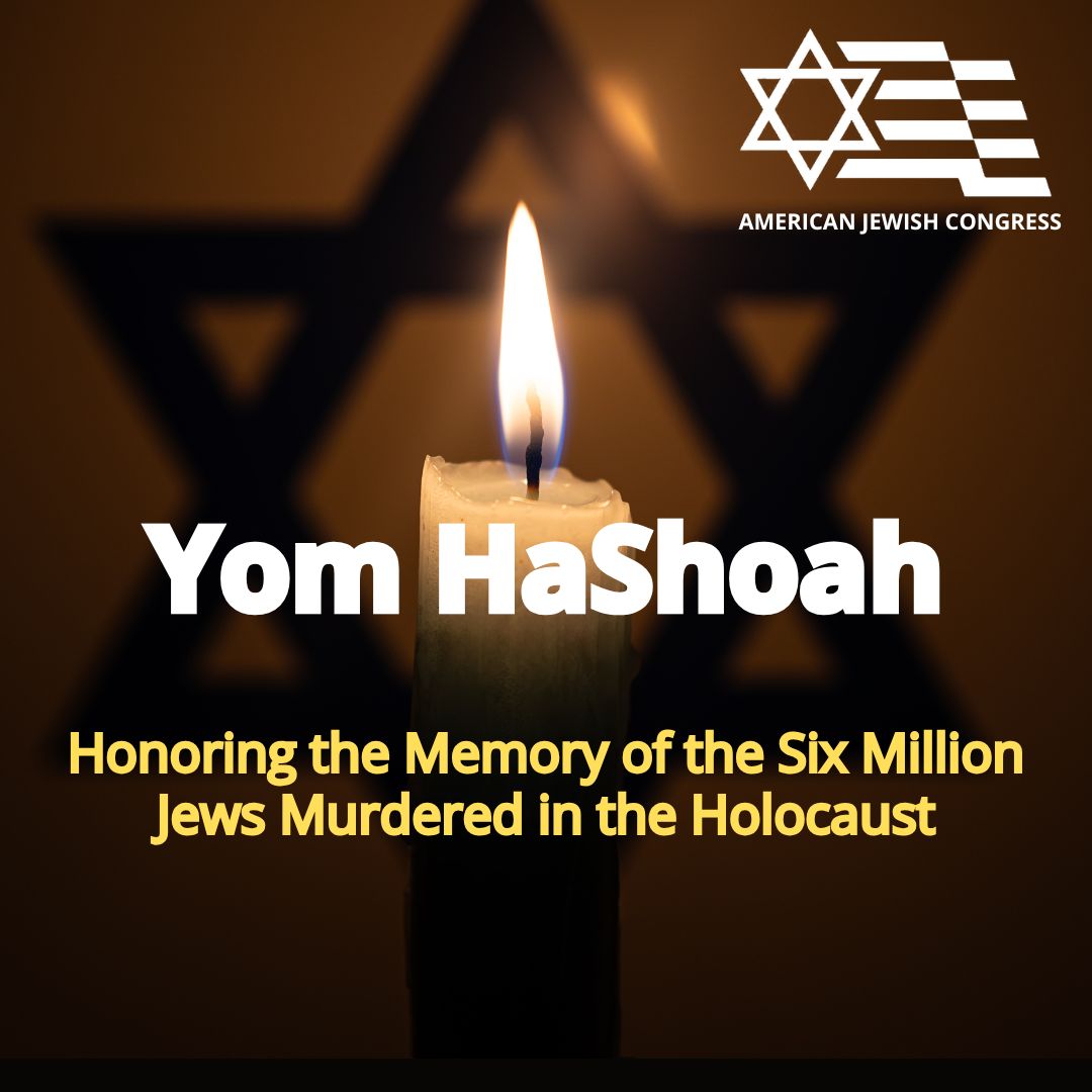 Tonight marks Yom HaShoah, Holocaust Remembrance Day.

We remember the six million Jews murdered by the Nazis.

As antisemitism rises again, we recommit to memory, education, and action.

Never Forget. Never Again.
