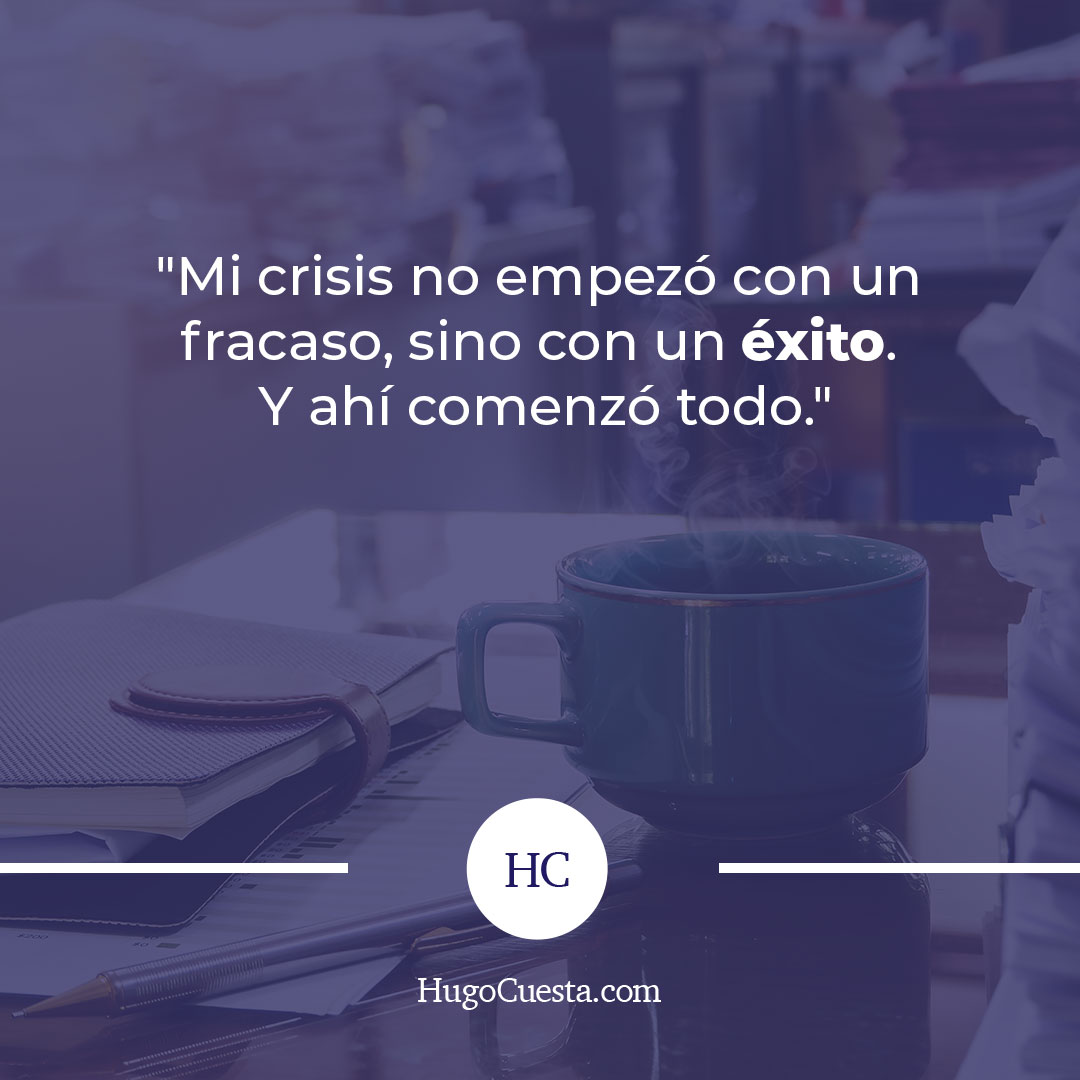 "Mi crisis no empezó con un fracaso, sino con un éxito. Y ahí comenzó todo."
A veces, alcanzar la cima no es suficiente. Lo importante es que tu éxito esté alineado con tu propósito. 🎯

🔎 Encuentra más inspiración en HugoCuesta.com