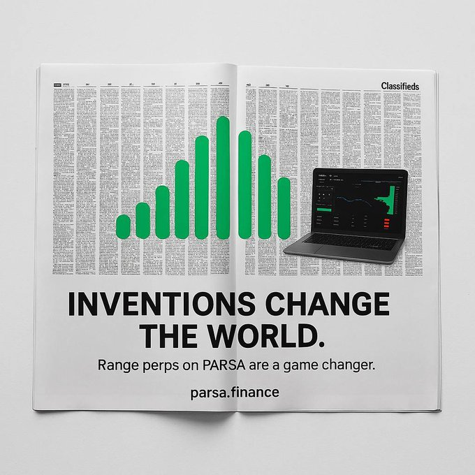 At ETH Denver 2 months ago I had the pleasure of meeting the founder of <a href="/TradeOnParsa/">Parsa</a> and was instantly fascinated by the concept of range perps.

Parsa's team is cracked (and extremely nice) and they've deployed the first ever range perps dex so let's get into what Parsa is 🧵