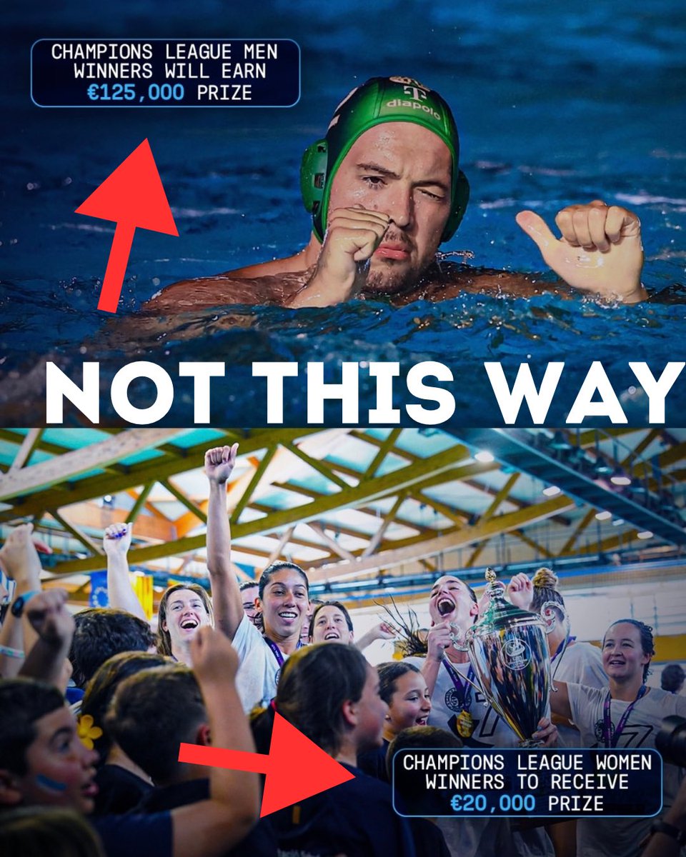 CN_Sabadell's tweet photo. ❌👎🏻No compartim i rebutgem decisió @Euro_Waterpolo en relació repartiment econòmic competicions 🤽🏻‍♂️🤽🏻‍♀️Champions League
És una falta respecte a jugadores i als clubs que com nosaltres fa anys que apostem per l’esport femení i la igualtat
NOT THIS WAY!!
#somcnsabadell⚪️🔵 https://t.co/SotQgU0fKh