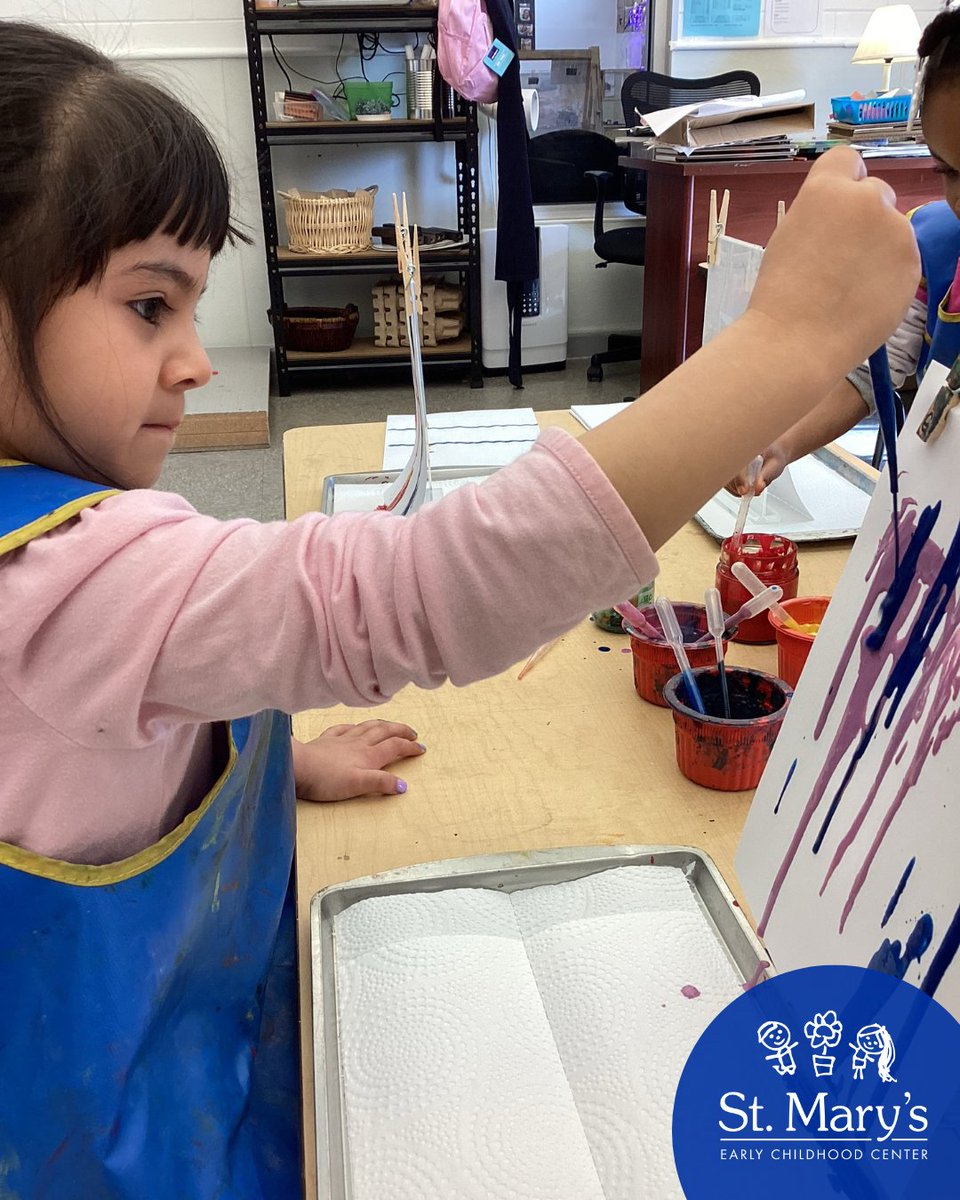 StMarysECC's tweet photo. Exploring different painting tools—like popsicle sticks, pipettes, and brushes—gives children the freedom to express themselves and make their own discoveries. By offering a variety of materials, we encourage creativity, experimentation, and confidence in their ideas. 🎨🖌 https://t.co/Oljhc4koHs