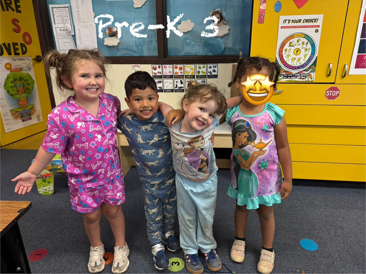 Pre-K 3 and Pre-K 4 had fun wearing their pajamas to school today. These students donated $1 to help our 5th grade GT students Community Impact project.