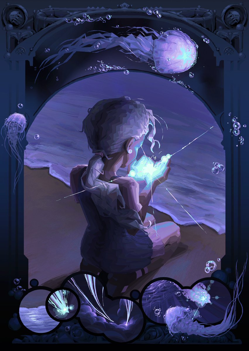 Fallen Star ✧˖*°࿐
Birthday Card for a Friend :) #Heavypaint