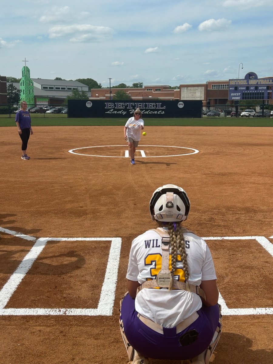 BUWildcats's tweet photo. Malissa Vaughn Throws out First Pitch in Softball Regular Season Finales https://t.co/bJDrb9x8K9 https://t.co/yN8BBap7qa