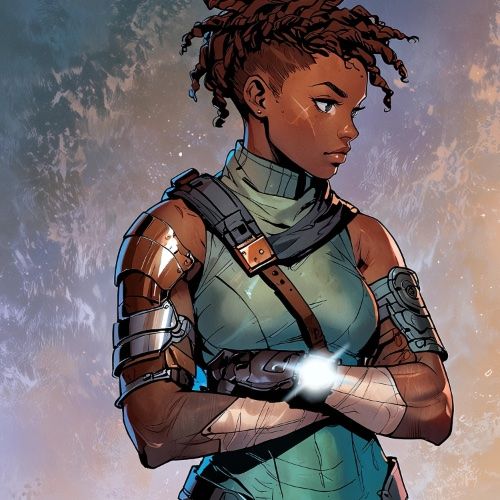 $TIME NFT Spotlight: #93 Nyah Solange
Once a rebel fighter, Nyah now battles the Coalition of Nine across history with tactical brilliance and cybernetic enhancements.

Pick up your Time Keeper #NFT today: time.memeventurer.com/nfts