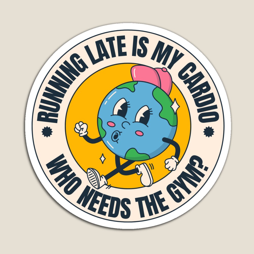 mistonteriasvar's tweet image. Never feel rushed again! Our latest design is built for those who savor every last second. Embrace your inner tardiness with style. 😎 #LateButGreat #Innovation #redbubble #design #illustrtion #cardio #gym #run