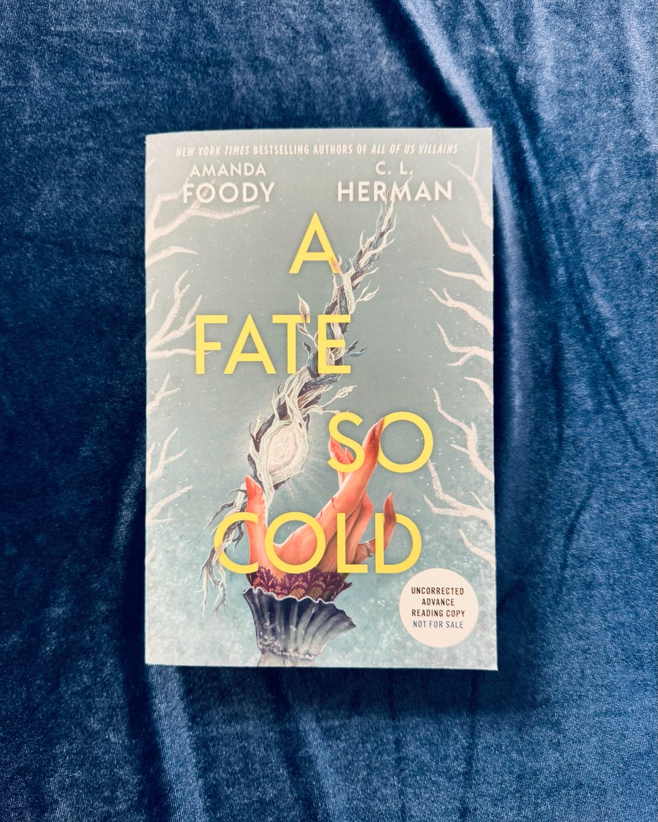 Our weekend is BOOKED!🤩

Galleys are in for A Fate So Cold by C.L. Herman &amp; Amanda Foody, the first in a new blockbuster duology!

TWO CHOSEN ONES WITH ONE CHOICE: THE WORLD OR EACH OTHER.