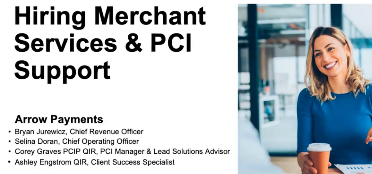 Webinar Video: Hiring University Merchant Services &amp; PCI Resources arrowpayments.com/blog/webinar-r…