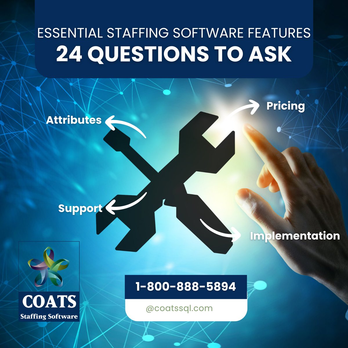 coatssql's tweet image. Not all staffing software is created equal. Ask the right questions. 🧠

📋 24 essential questions every agency should ask (and how COATS stacks up): coatssql.com/2025/04/22/ess…

#COATSStaffingSoftware  #TechForRecruiters #HRTech #BusinessTools #COATSsoftware #RecruitSmarter