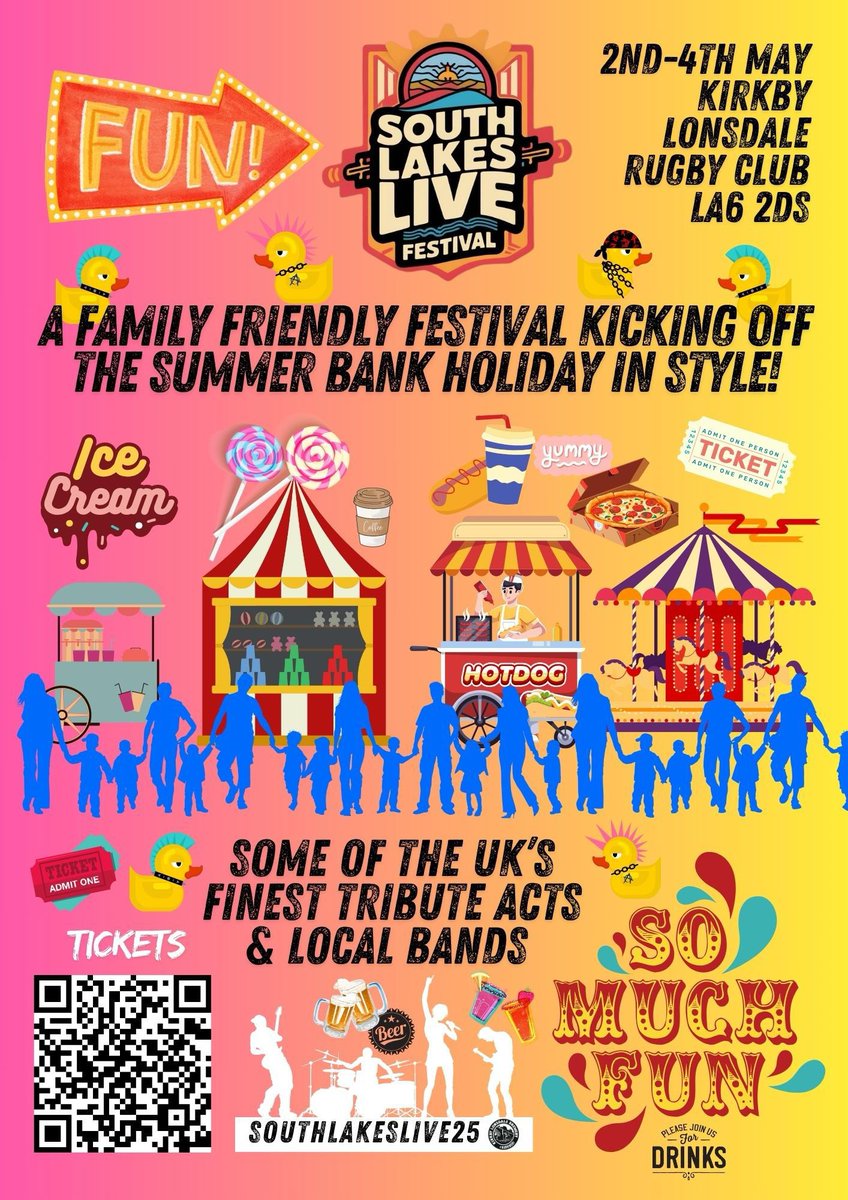 Family Festival this Summer Bank Holiday 🍦☀️🍻 🎶🎠 

#familyfestival #tributeacts