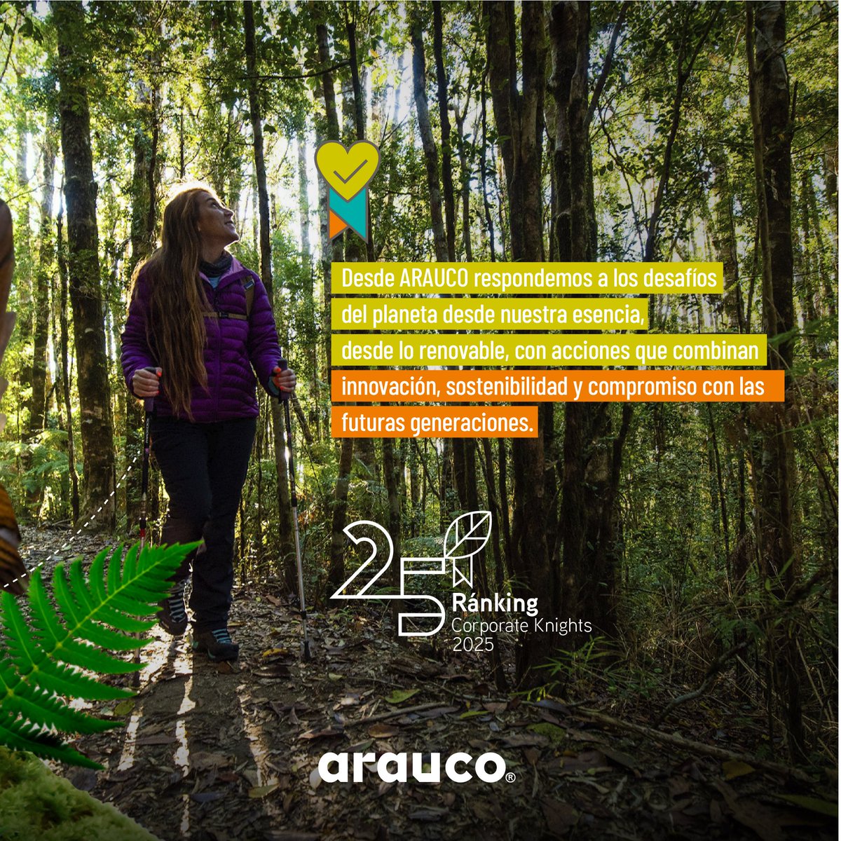 Arauco (@arauco_cl) on Twitter photo ¡Resultados que reafirman nuestro compromiso con un mundo sustentable! 🌱🌎
En ARAUCO, hemos sido destacados por <a href="/corporateknight/">Corporate Knights</a> en el ranking de las 25 empresas privadas más sustentables del mundo.
Un reconocimiento que nos impulsa a seguir desarrollando una estrategia que ¡Resultados que reafirman nuestro compromiso con un mundo sustentable! 🌱🌎
En ARAUCO, hemos sido destacados por <a href="/corporateknight/">Corporate Knights</a> en el ranking de las 25 empresas privadas más sustentables del mundo.
Un reconocimiento que nos impulsa a seguir desarrollando una estrategia que