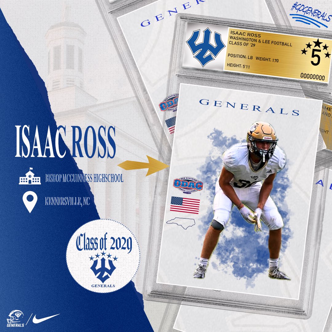 Generals_Fball's tweet photo. Meet Issac Ross, a LB/DB from Kernersville, North Carolina. Versatile and physical—he’s built to fly around and make plays all over the field! #B16 #GWD https://t.co/nws4E28BNn