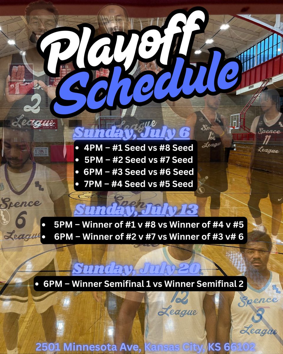 SpenceLeague's tweet photo. SUMMER 2025 SPENCE LEAGUE SCHEDULE ππ
#WinTheDay #WinTheLeague #BetterLeague #BetterMembers #MembersOnly https://t.co/i88Mcdubc8